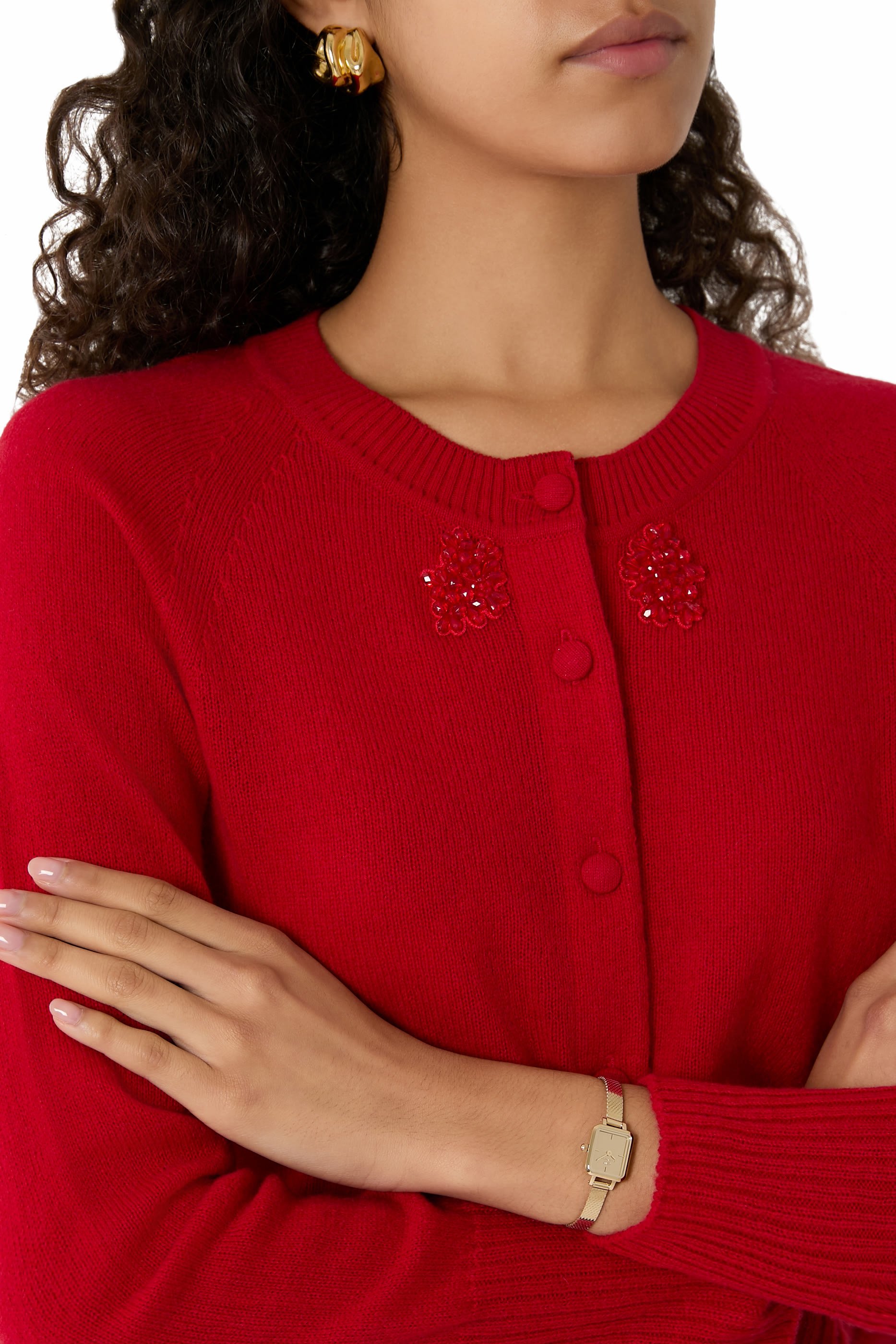 Quadro Mini Reflection Watch, Stainless Steel