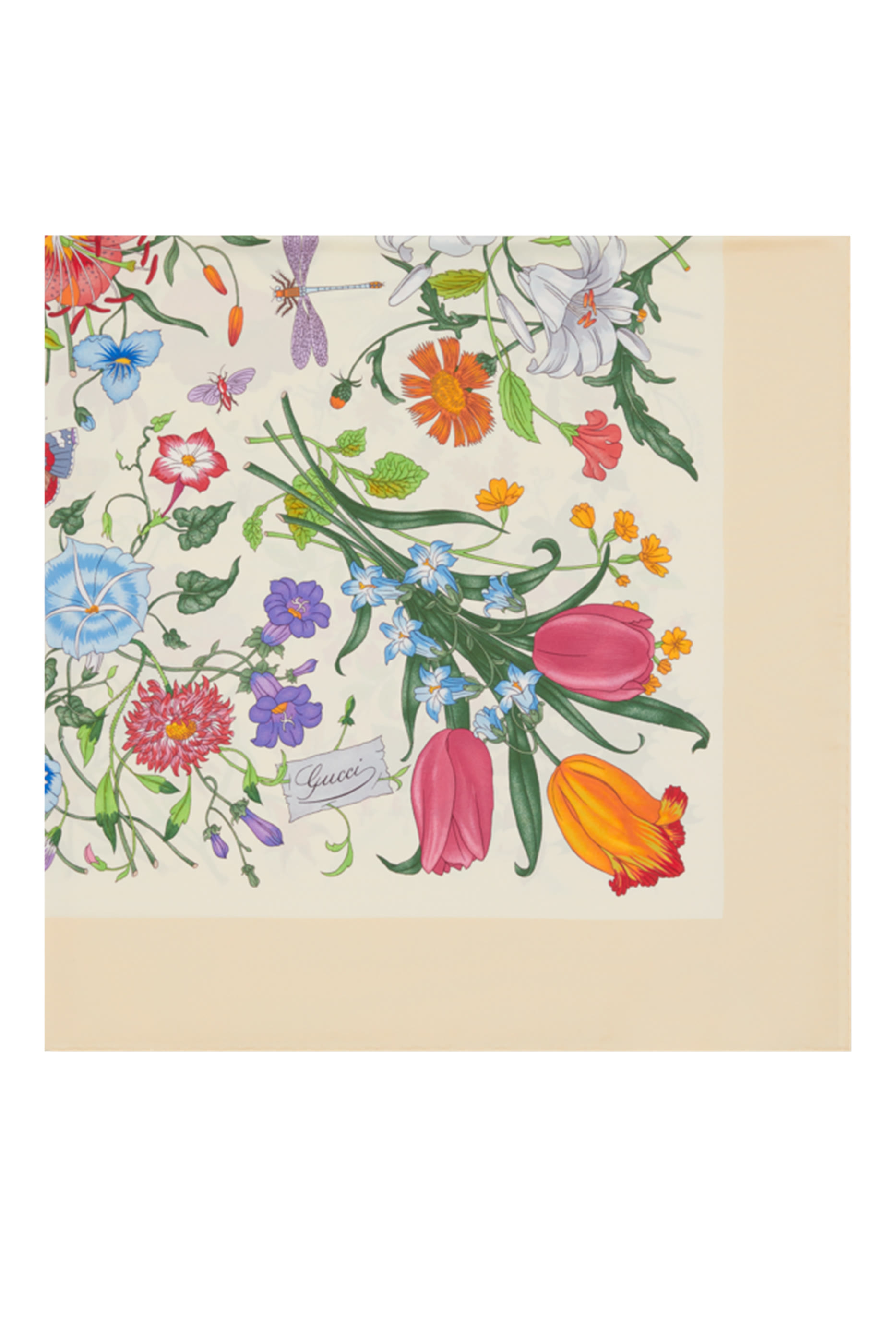 Printed Silk Twill Carr&eacute;