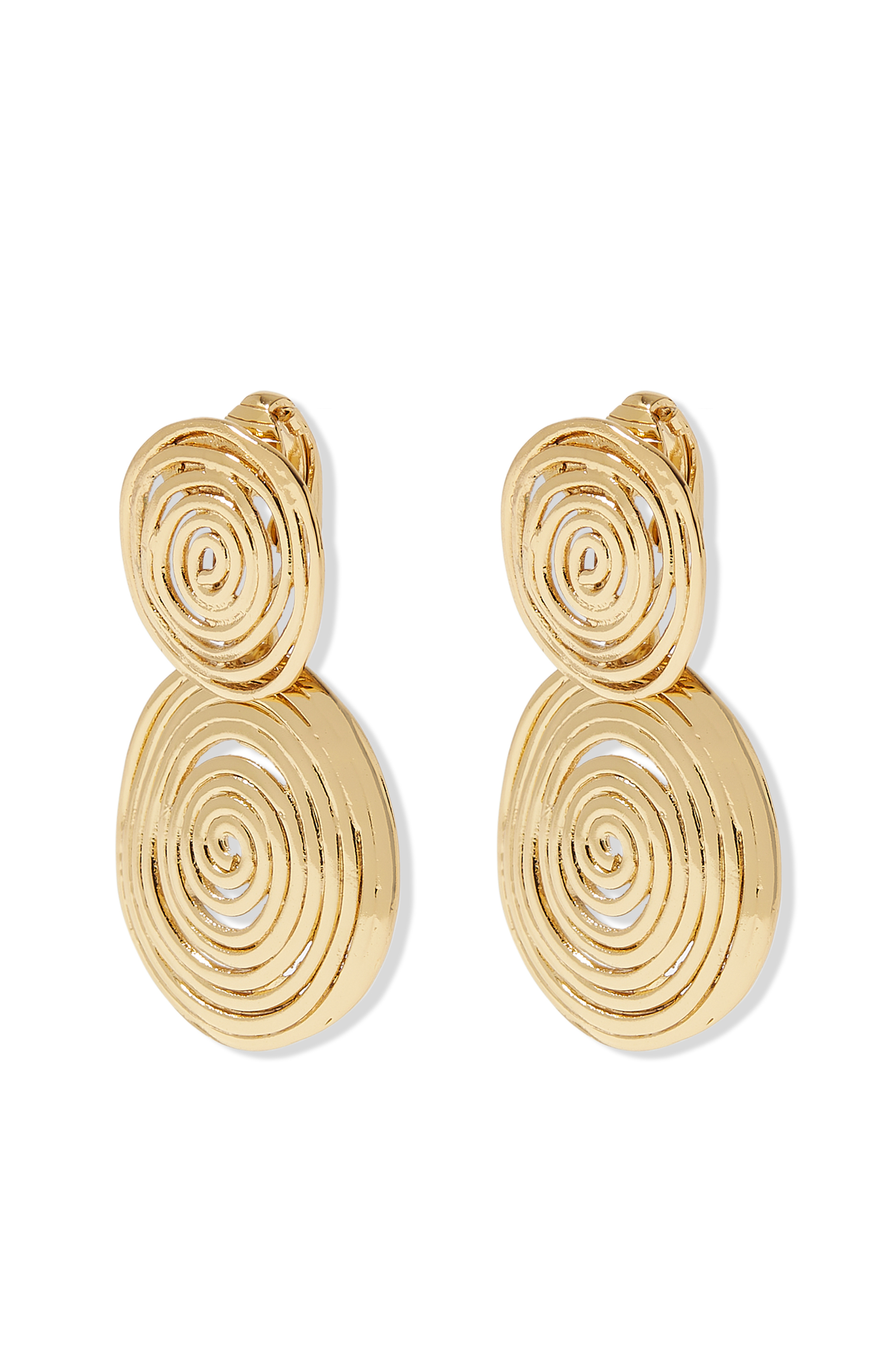 Wave Earrings Small, 24k Gold-Plated Brass