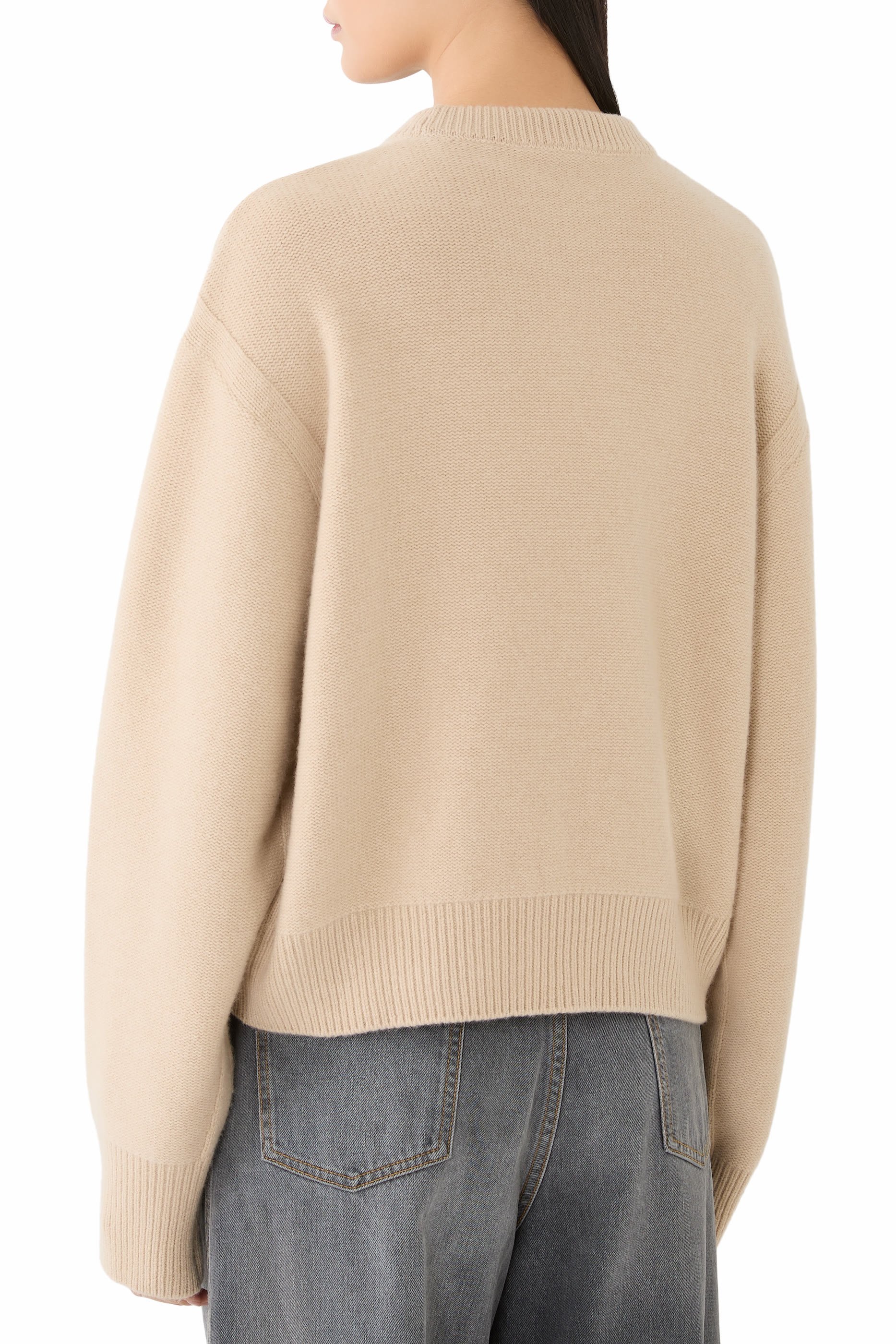  Wool Cashmere Sweater with Embroidery 