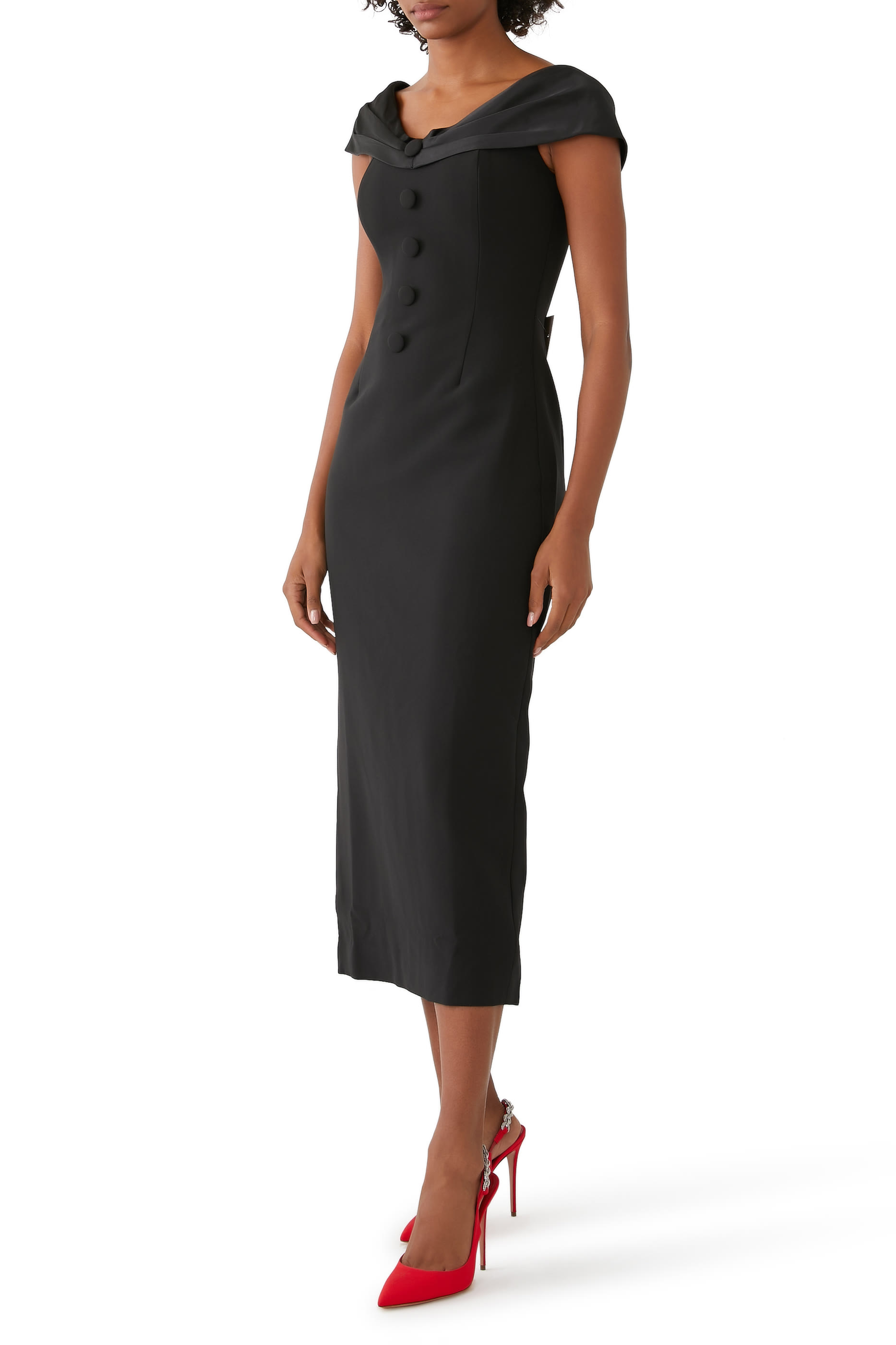 The Ultimate Muse Bow Midi Dress