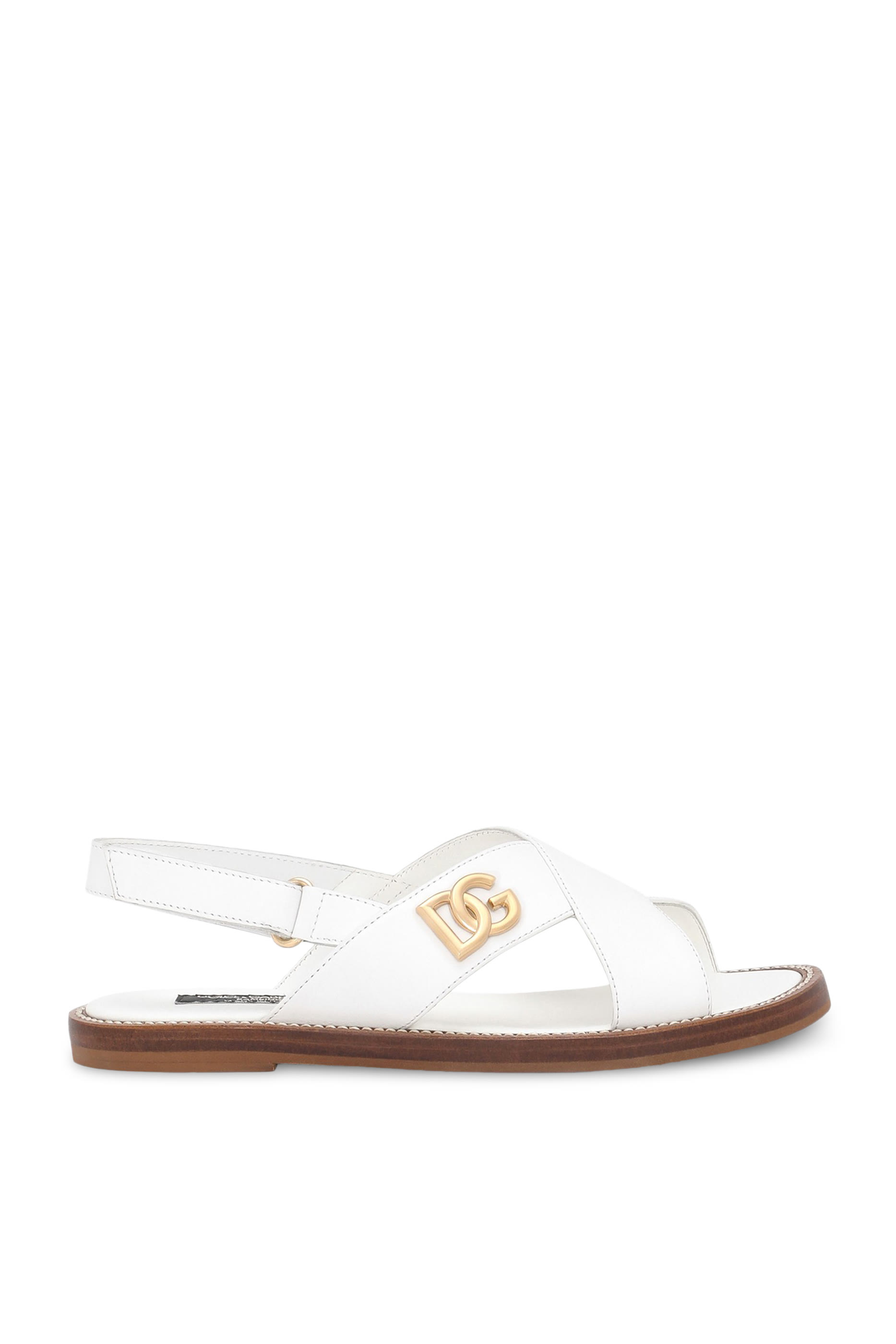 Kids Logo Calfskin Sandals