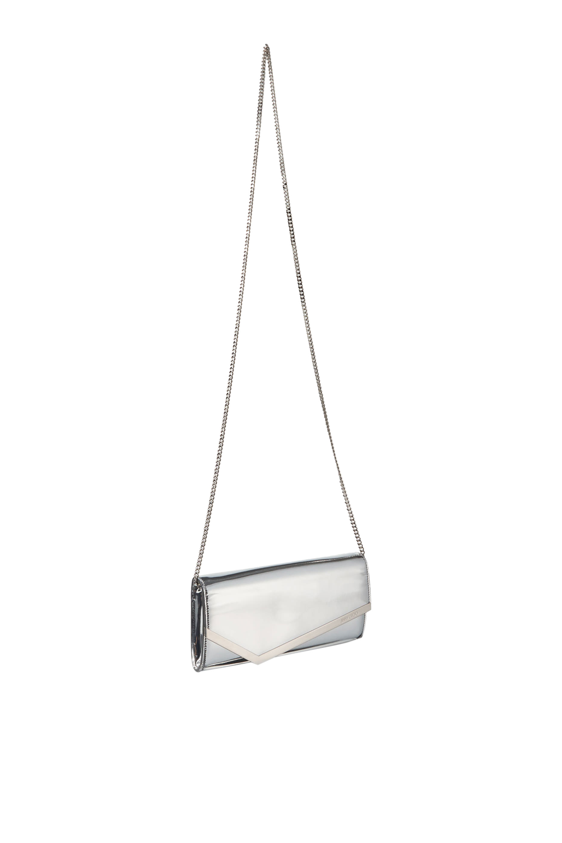Emmie Metallic Leather Envelope Clutch