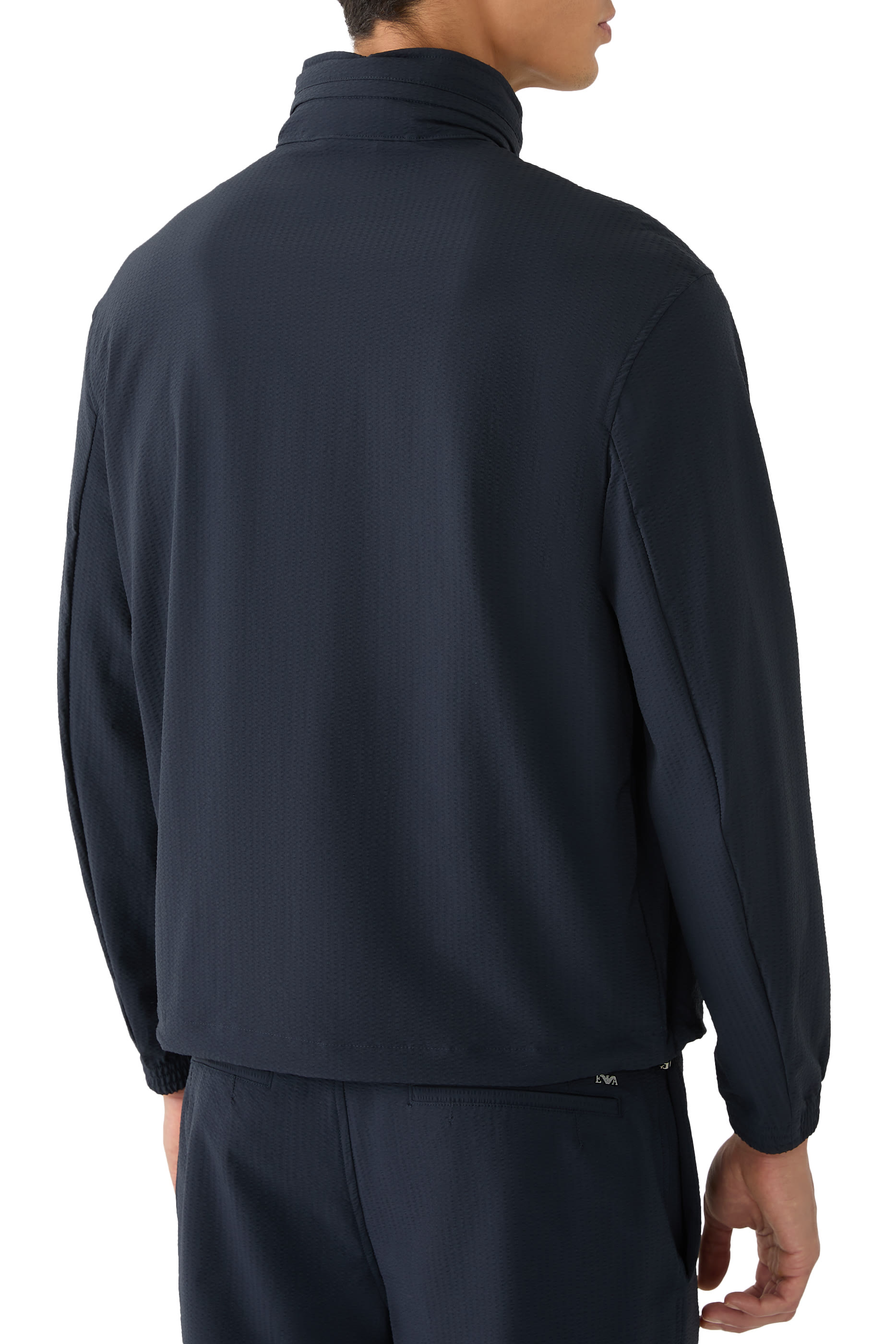 Nylon Seersucker Blouson