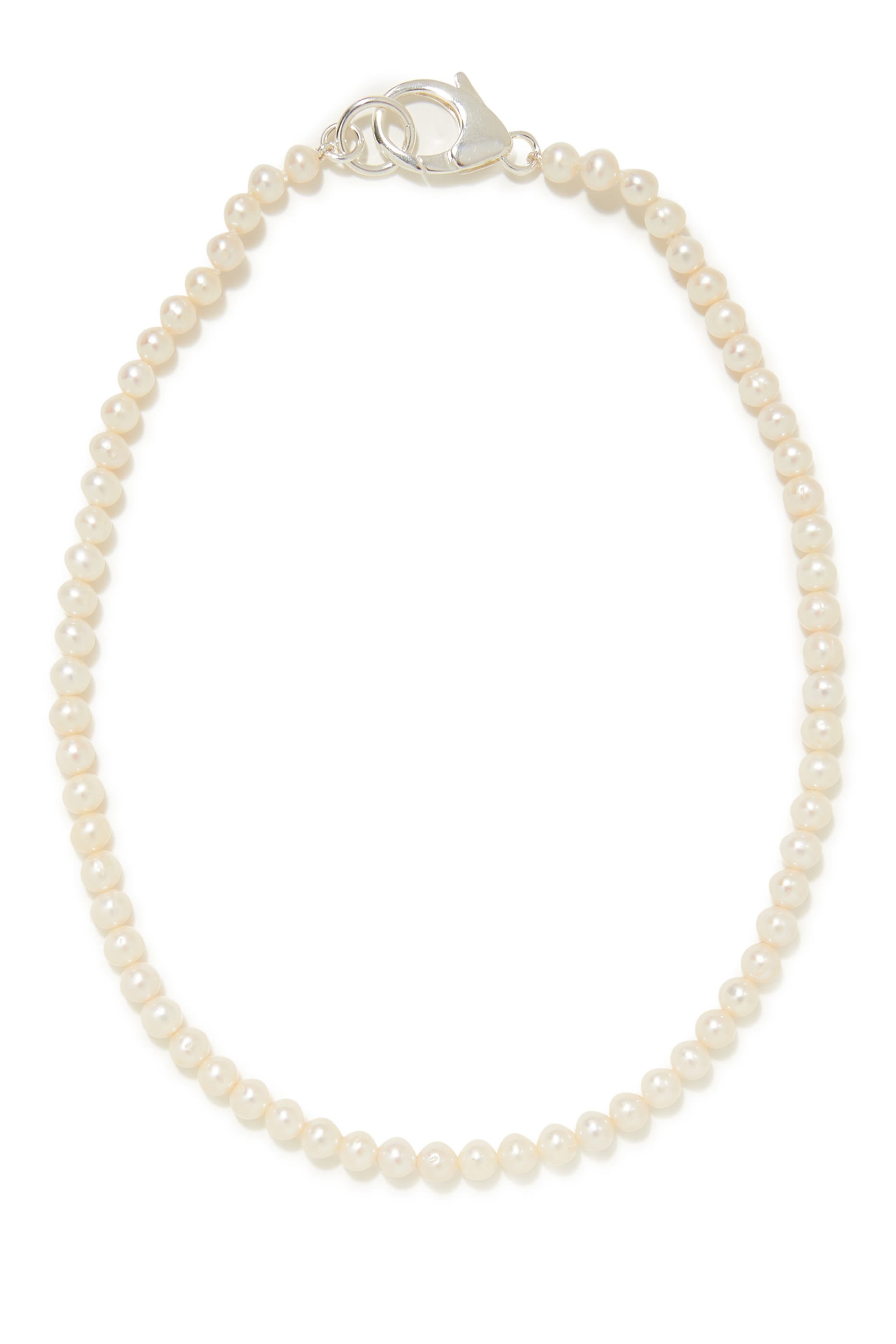 White Pearl Lobster Chain