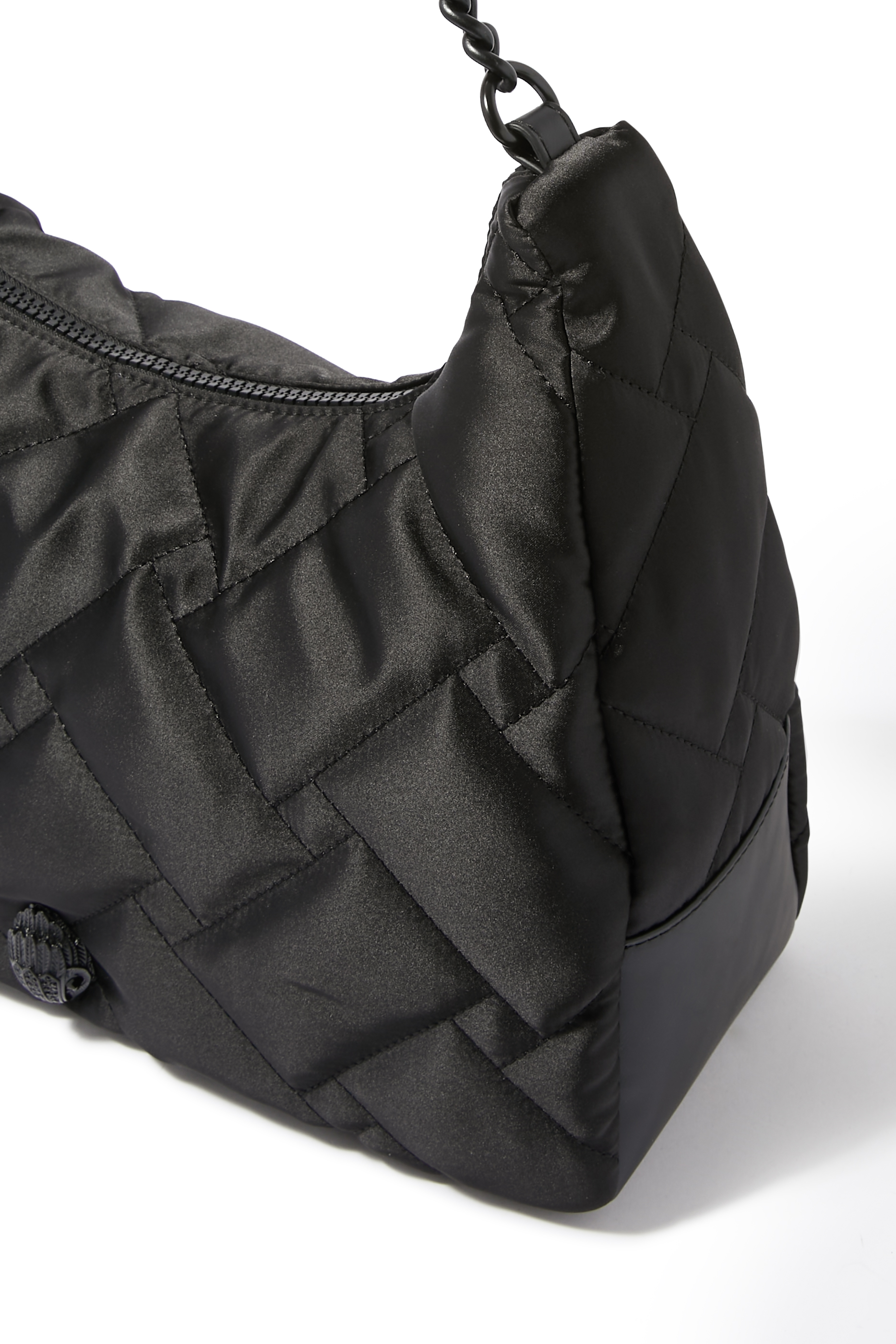 Recycled Nylon Crossbody Hobo Bag