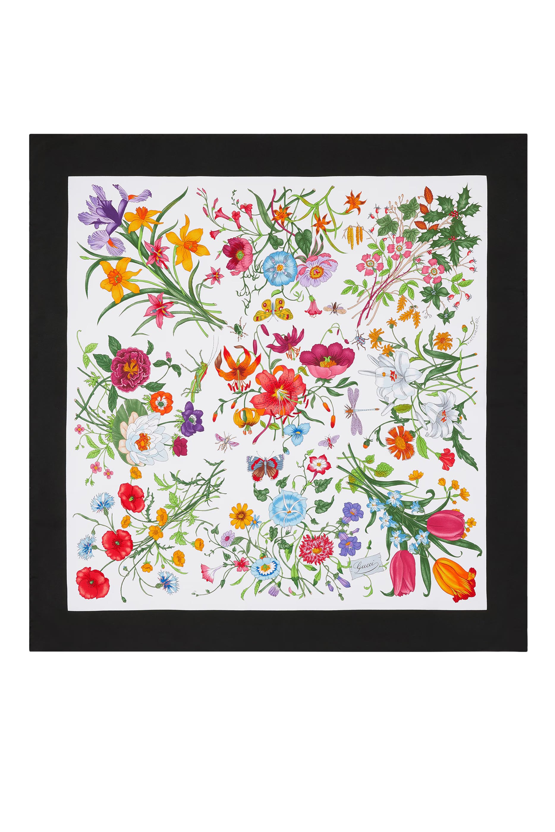 Printed Silk Twill Carré