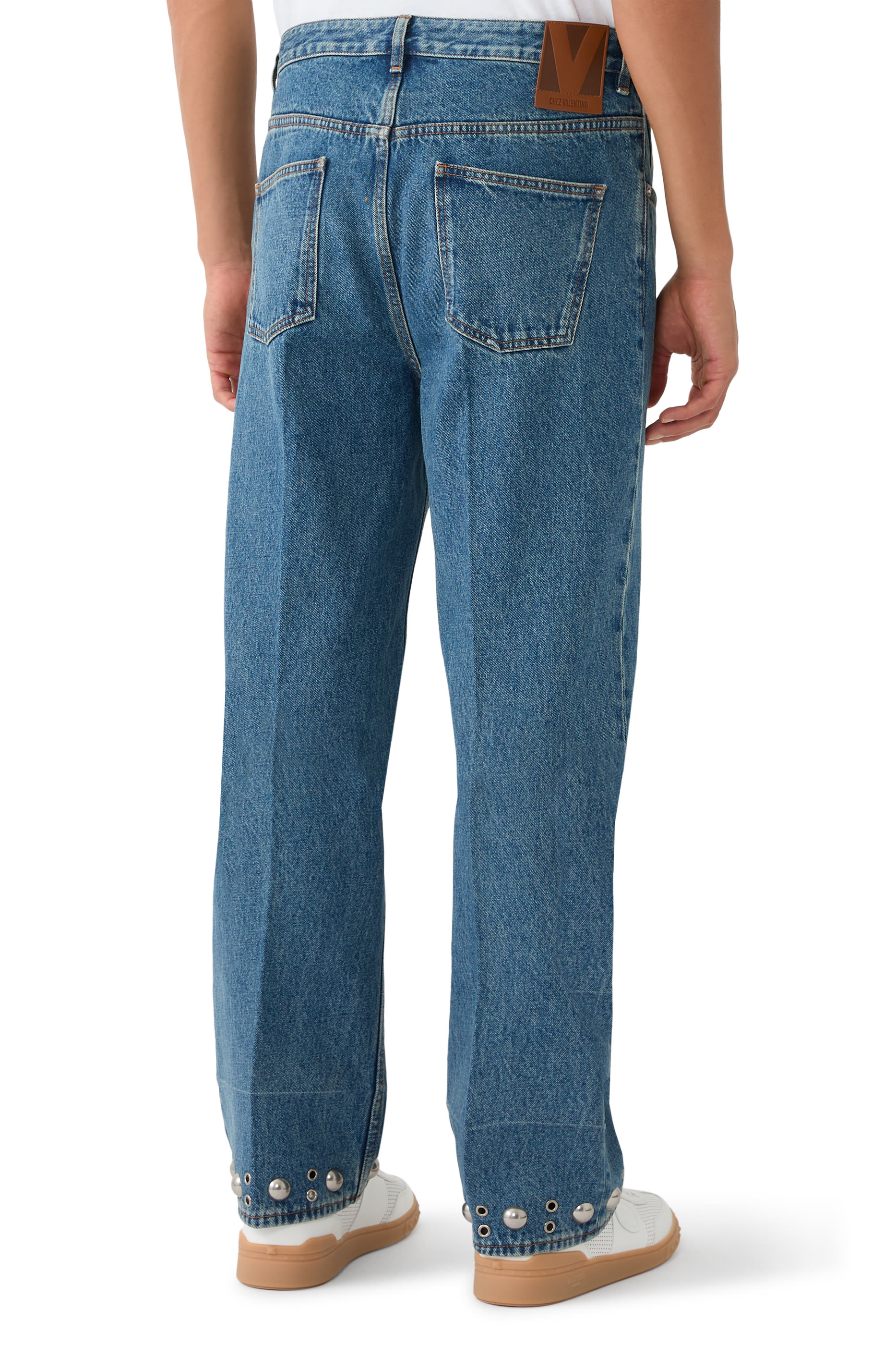 Cabochons Denim Pants