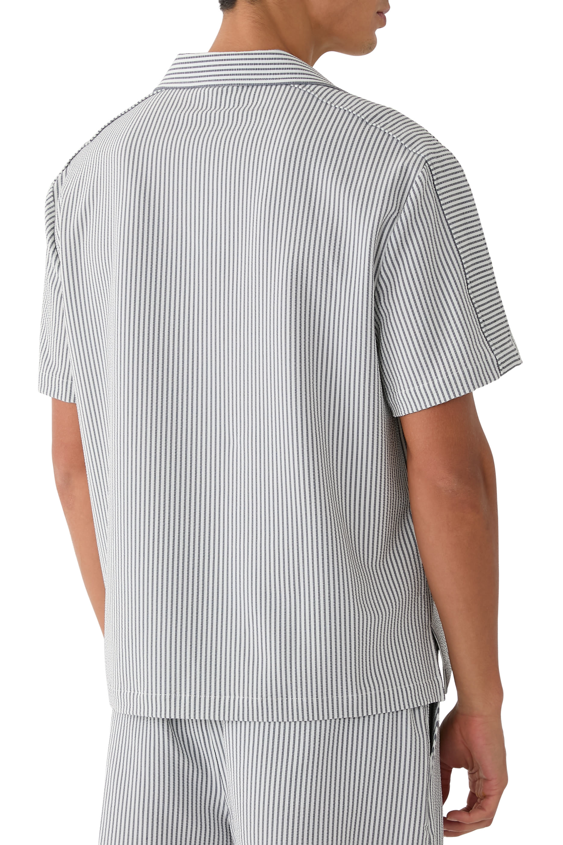 Striped Flat Collar T-Shirt