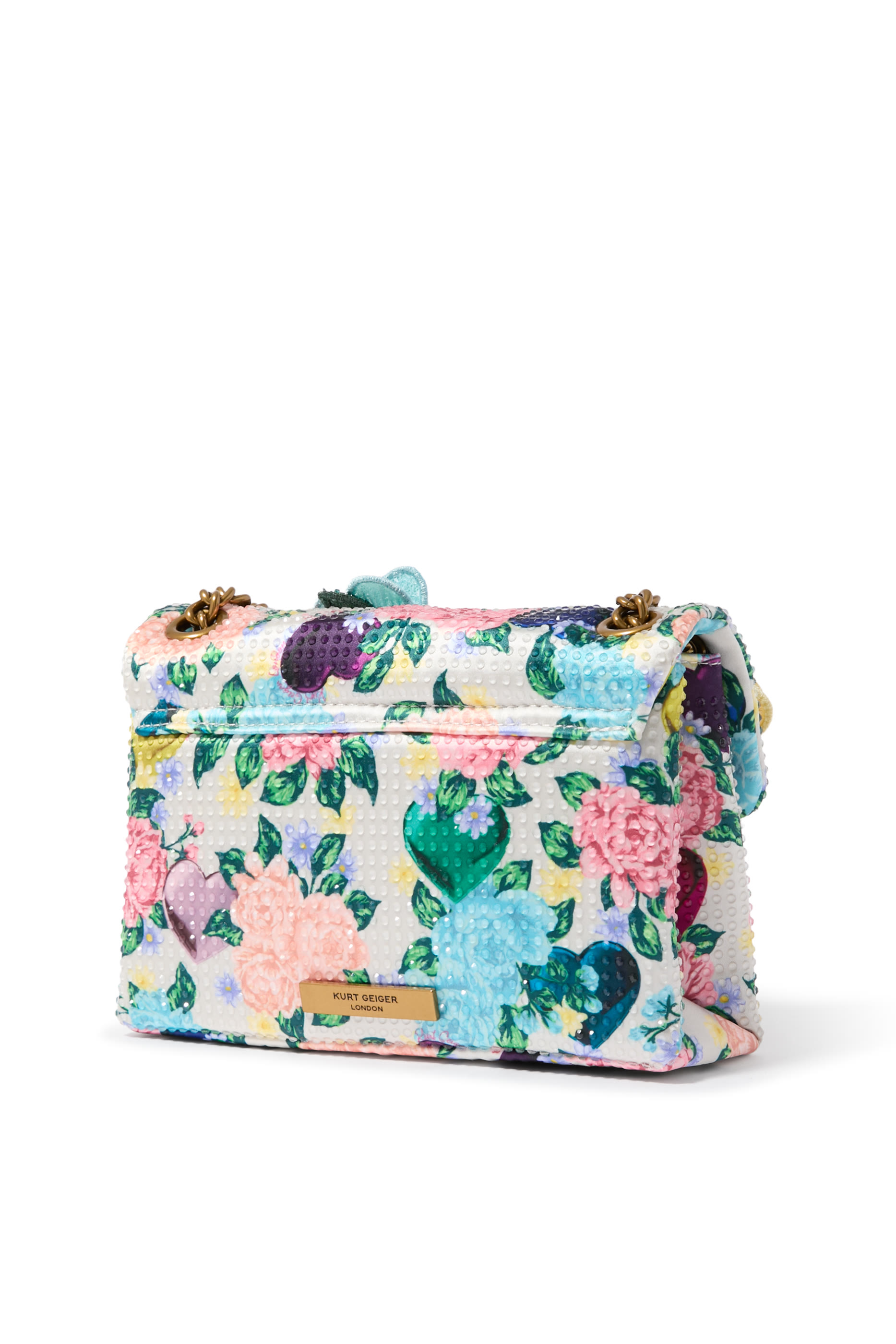 Small Kensington Floral-Appliqu&eacute; Shoulder Bag