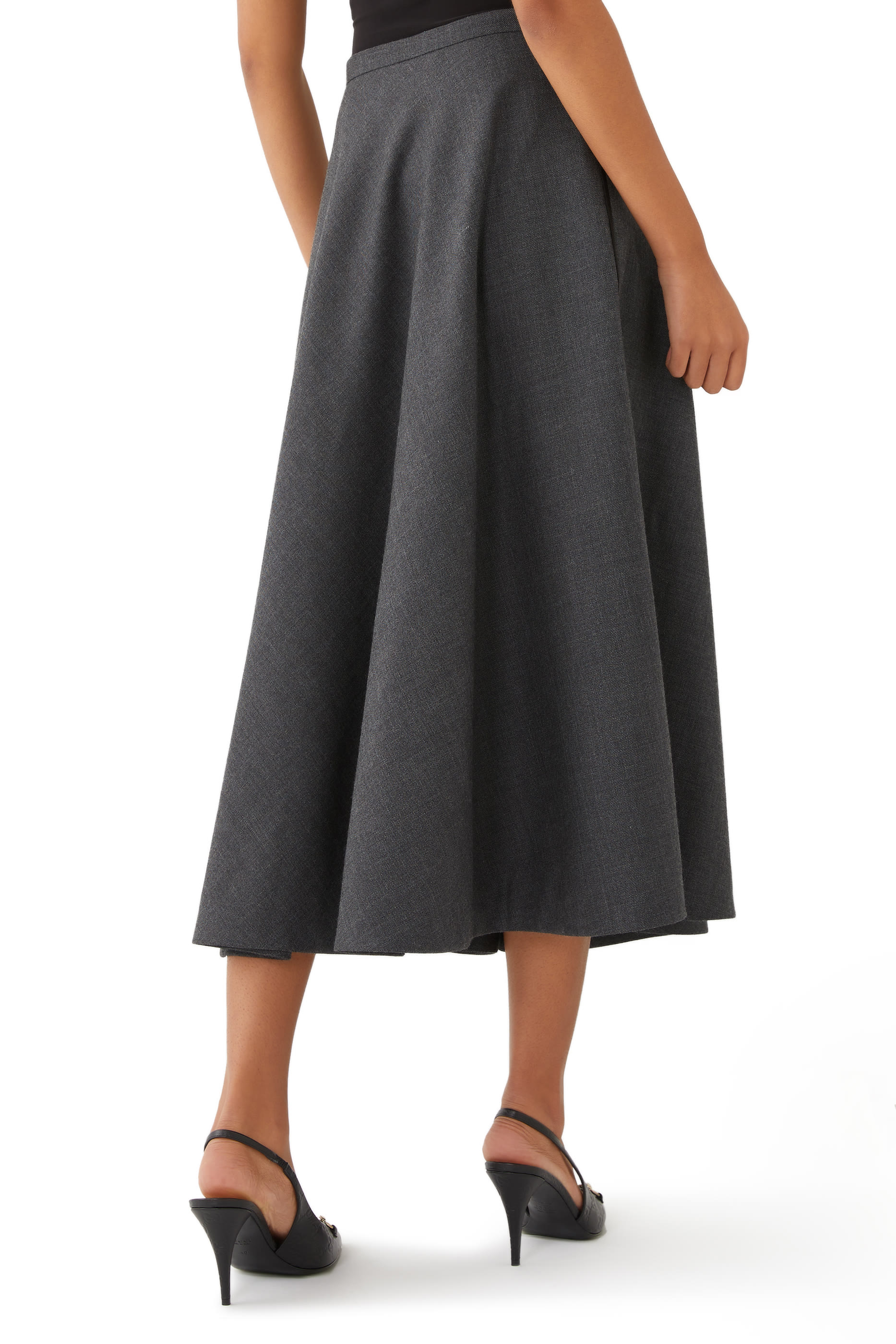 Wool Pleated Skirt