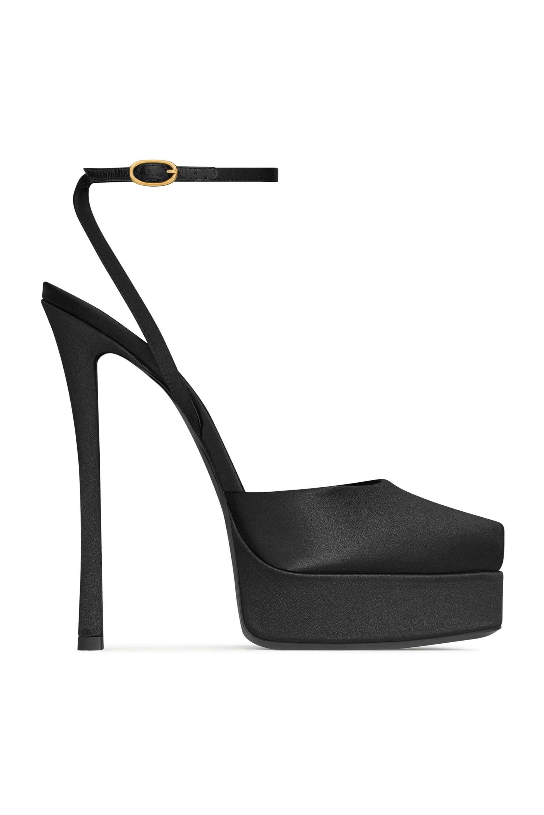  La  Scandale 140 Platform Sandals in Satin Crepe