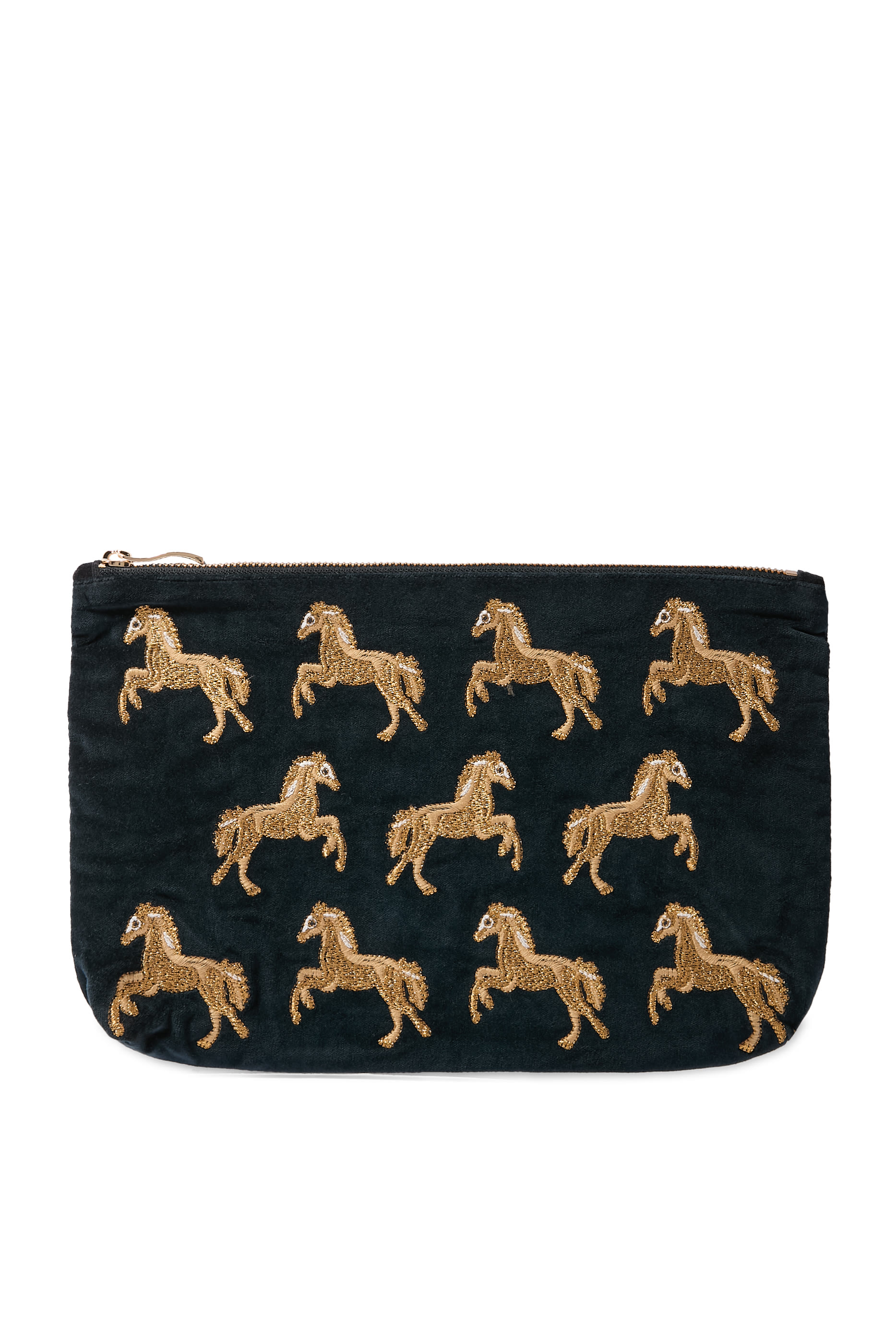 Wild Horses Velvet Everyday Pouch