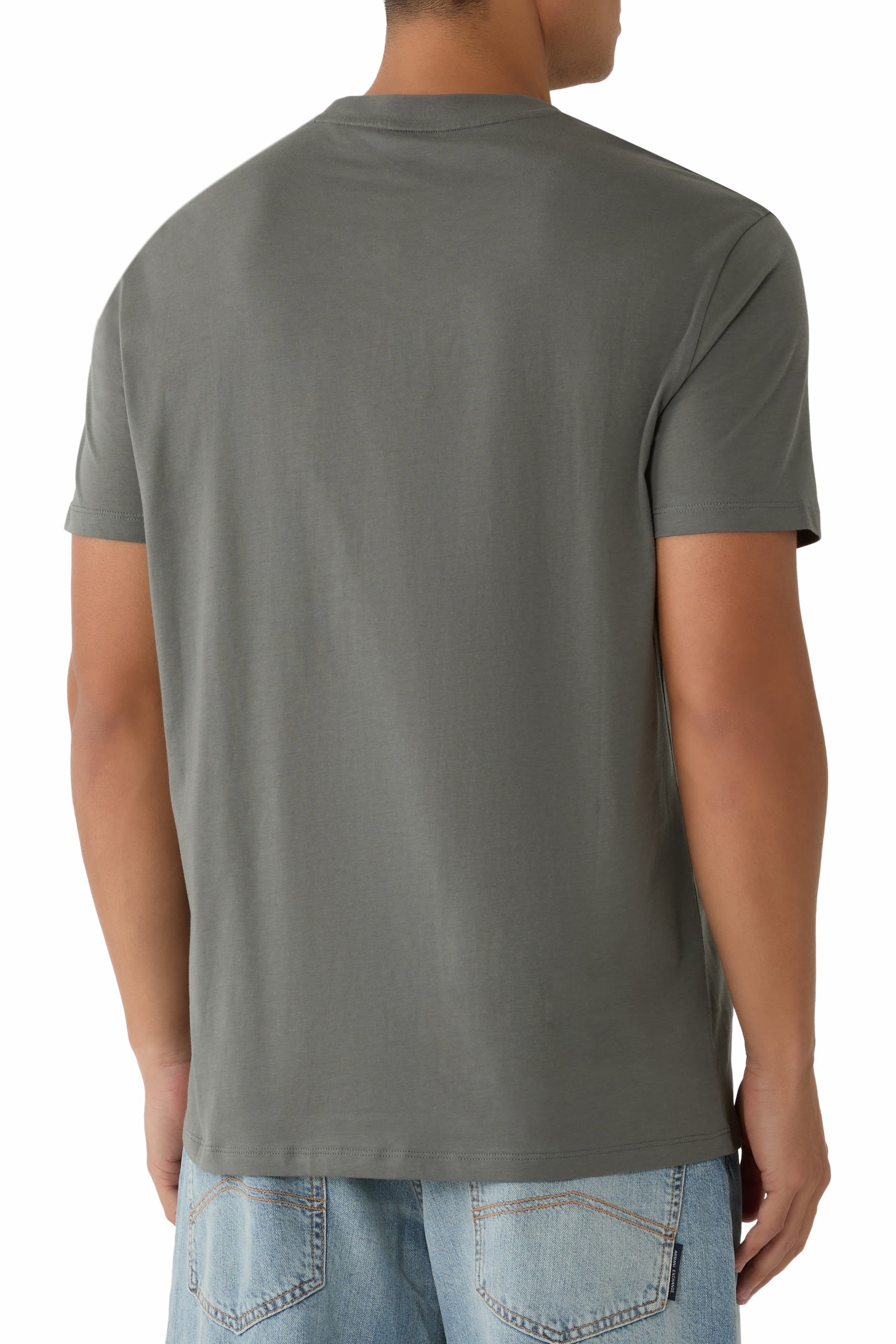 AX Logo Cotton-Jersey T-Shirt