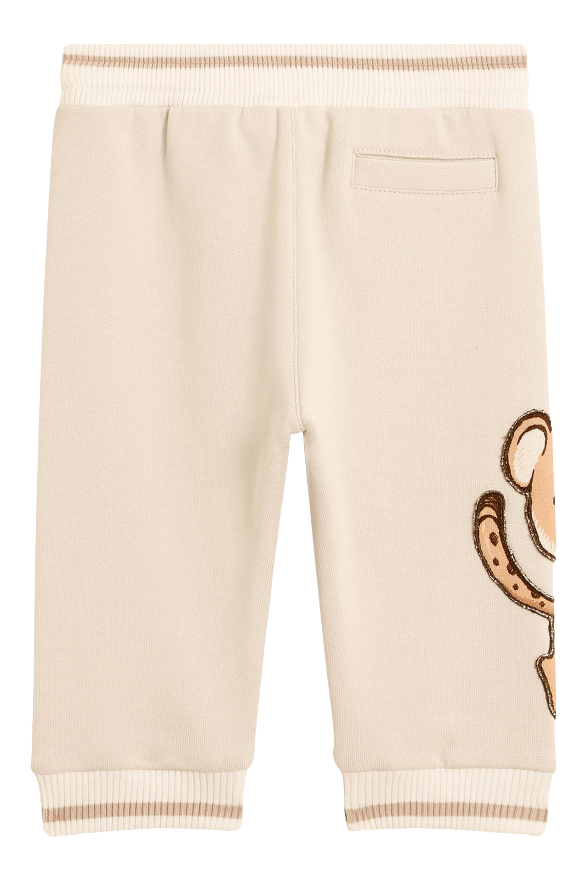 Kids DG Patch and Leopard Print Oversized Fleece Trousers