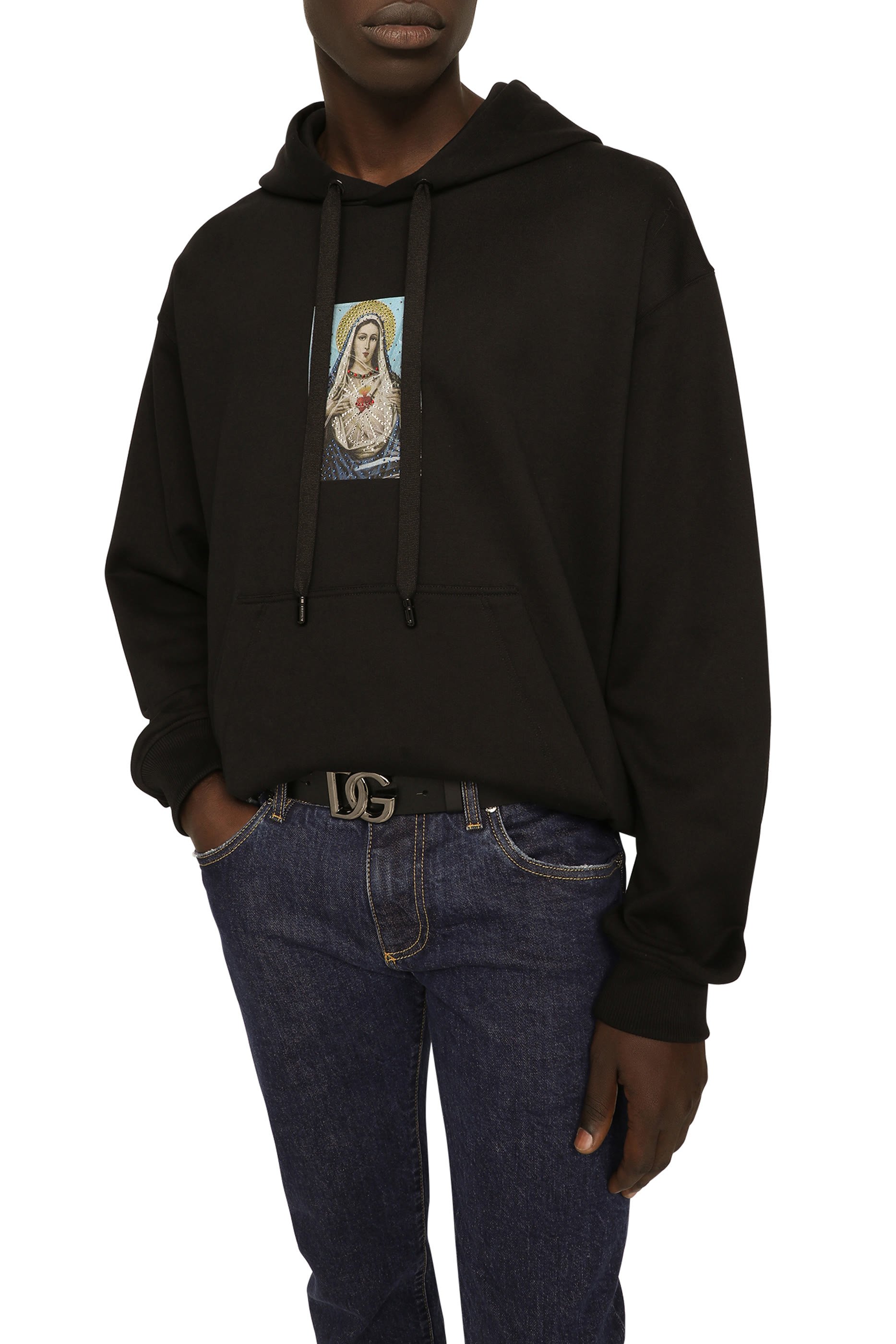 Leather Belt with DG Logo