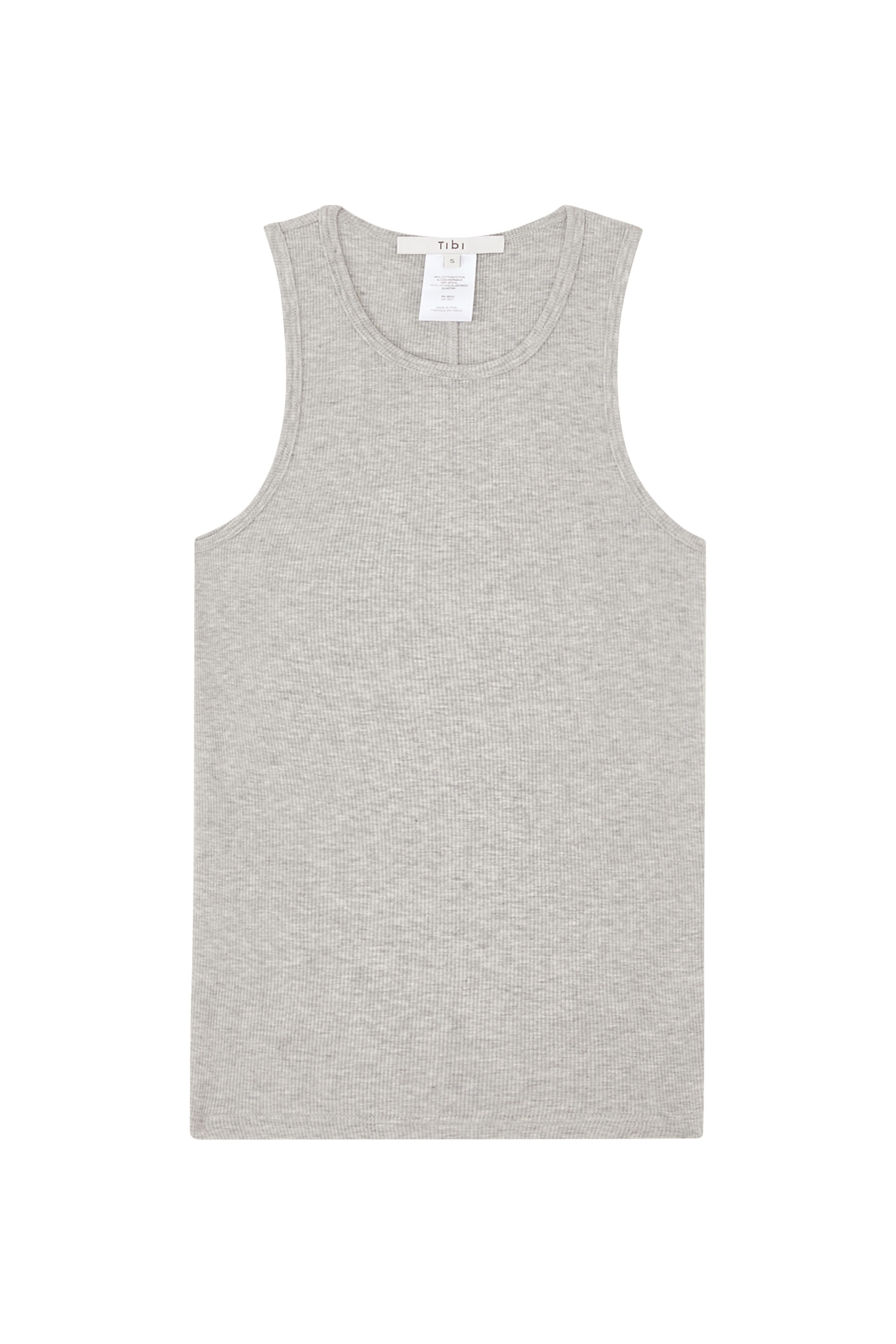 Circular Fine Rib Tank T-Shirt