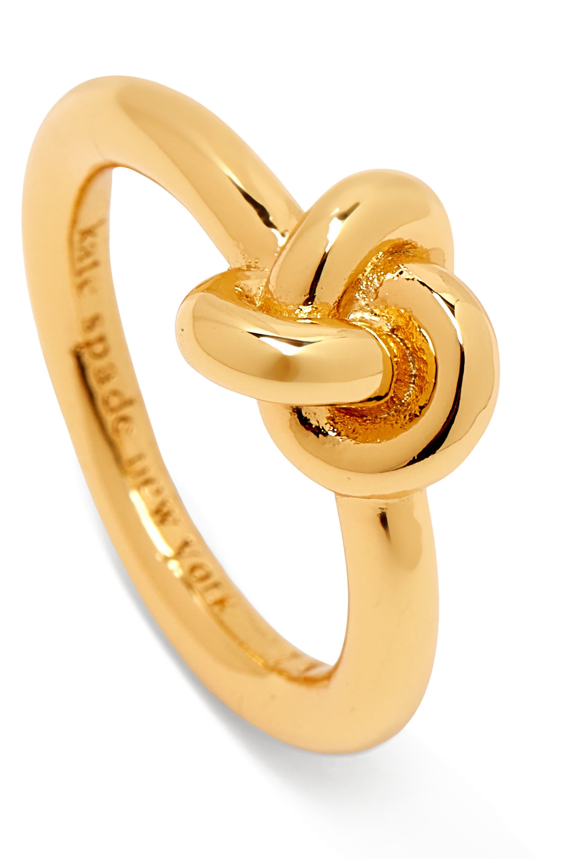 Double Knot Ring, Plated Metal