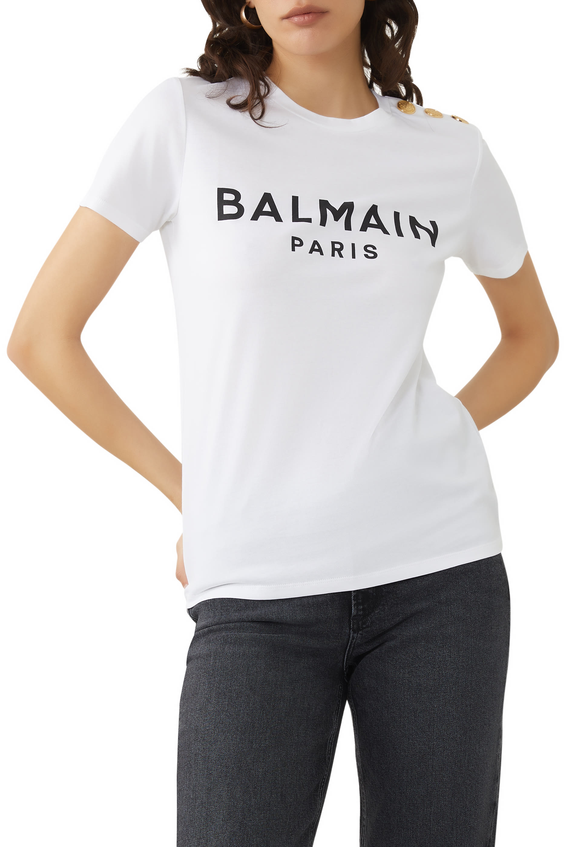 Three Button Logo T-Shirt