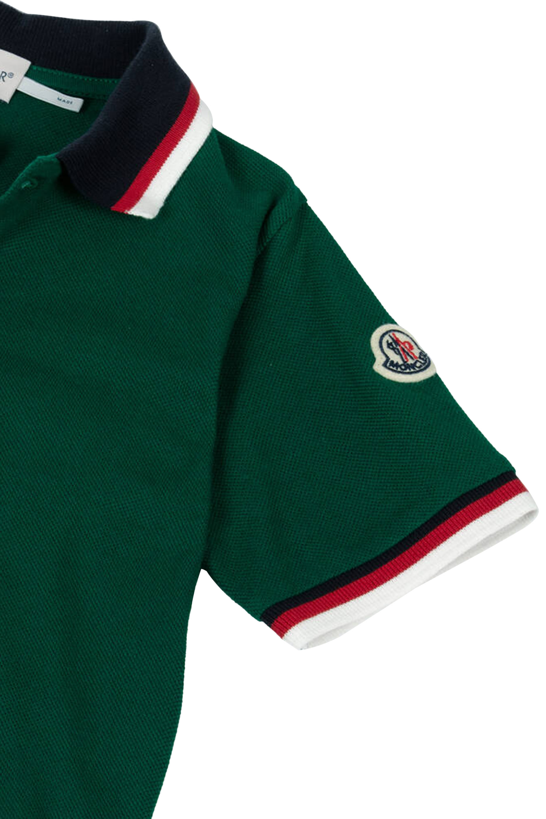 Kids Tricolor-Trimmed Cotton Polo Shirt