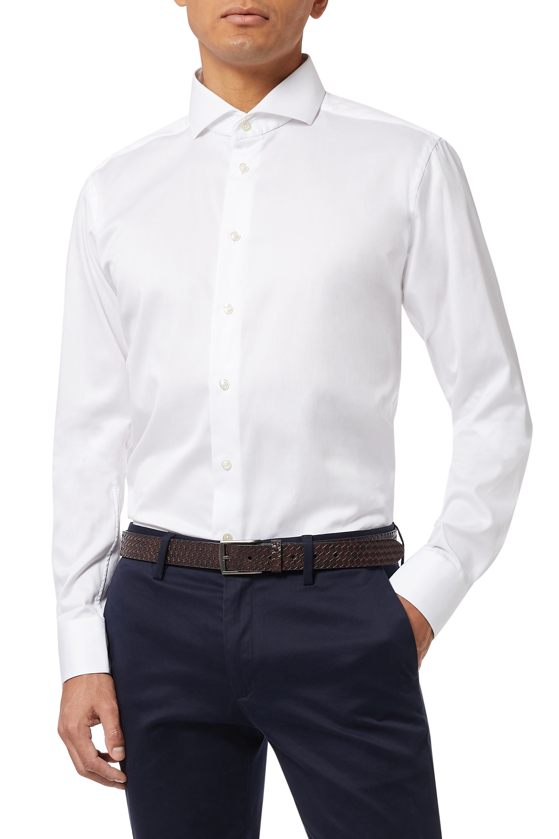 Slim Fit Extreme Cut Away Shirt