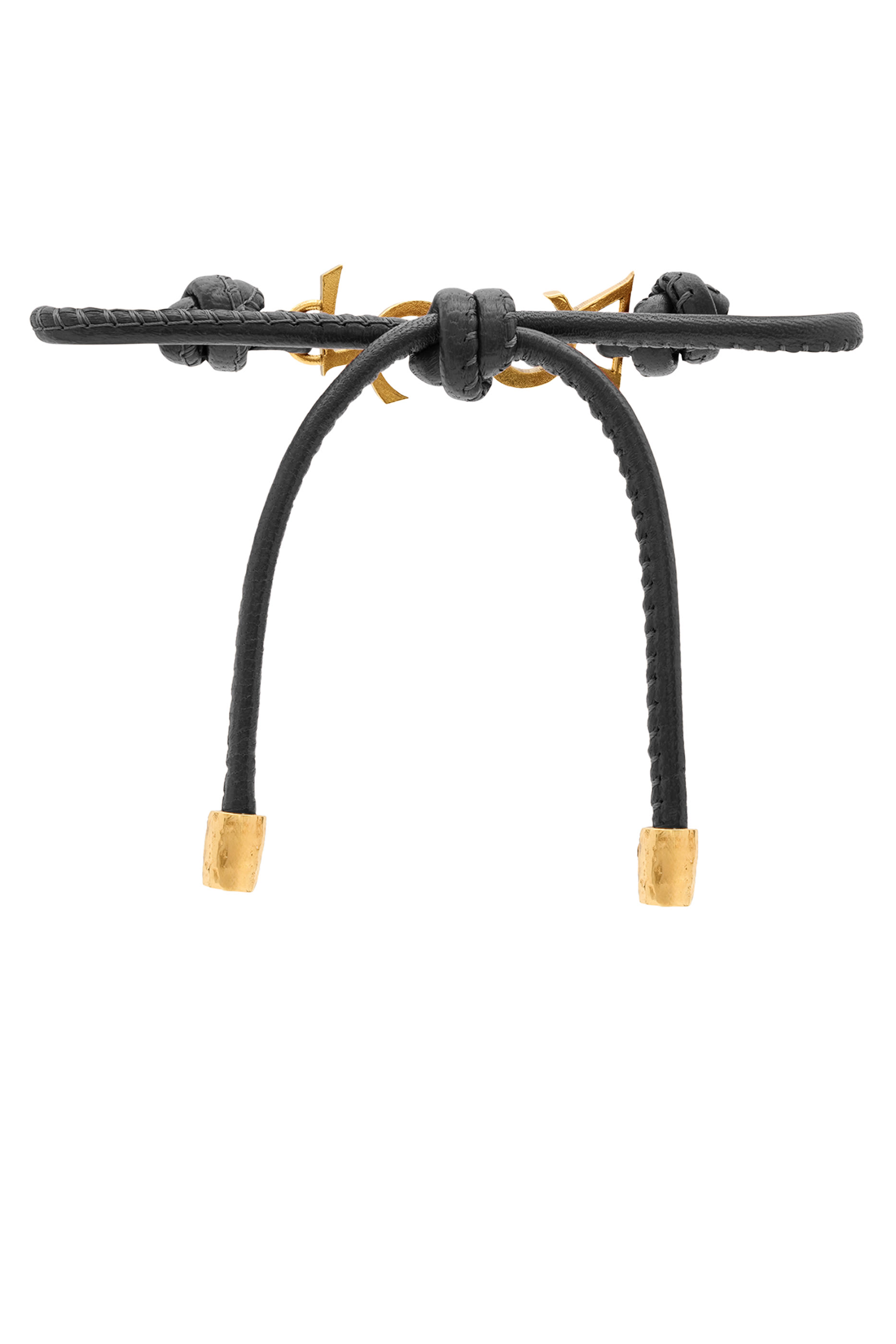 Cassandre Cord Bracelet, Nappa Leather & Metal