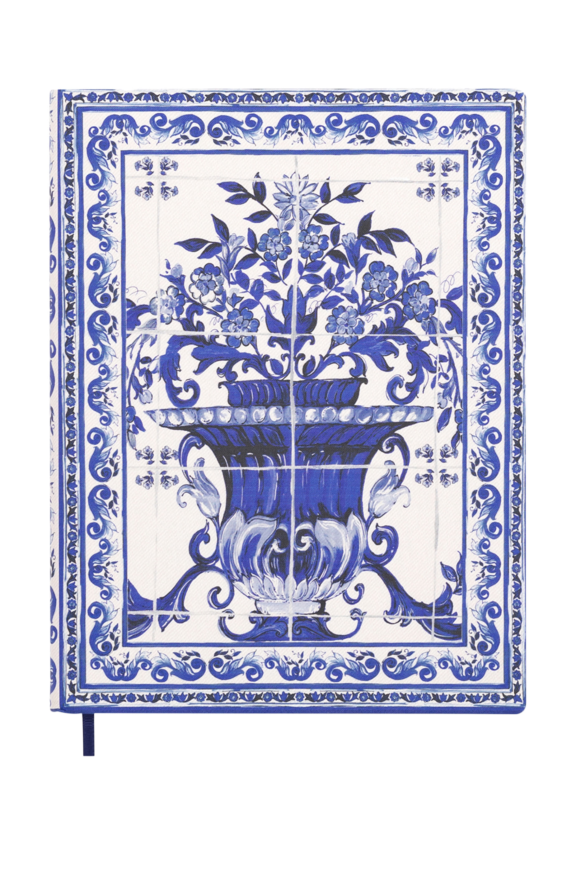 Blu Mediterraneo Large Ruled Notebook with Textile Cover