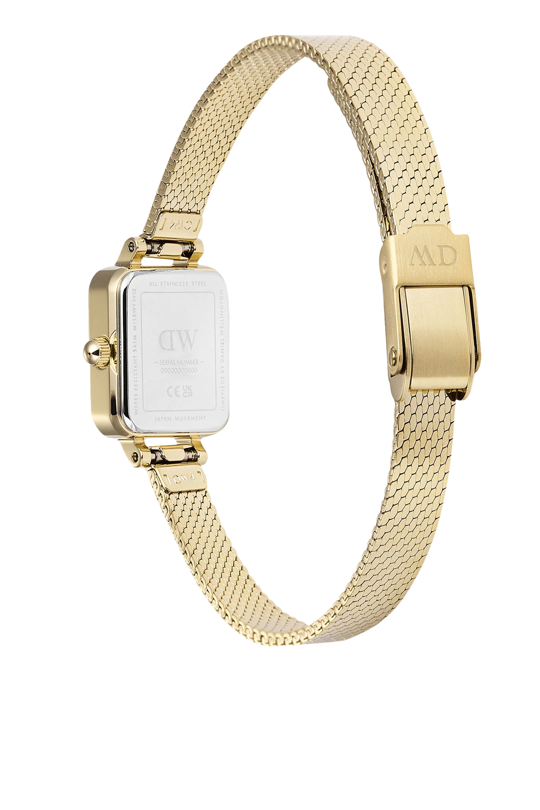 Quadro Mini Reflection Watch, Stainless Steel