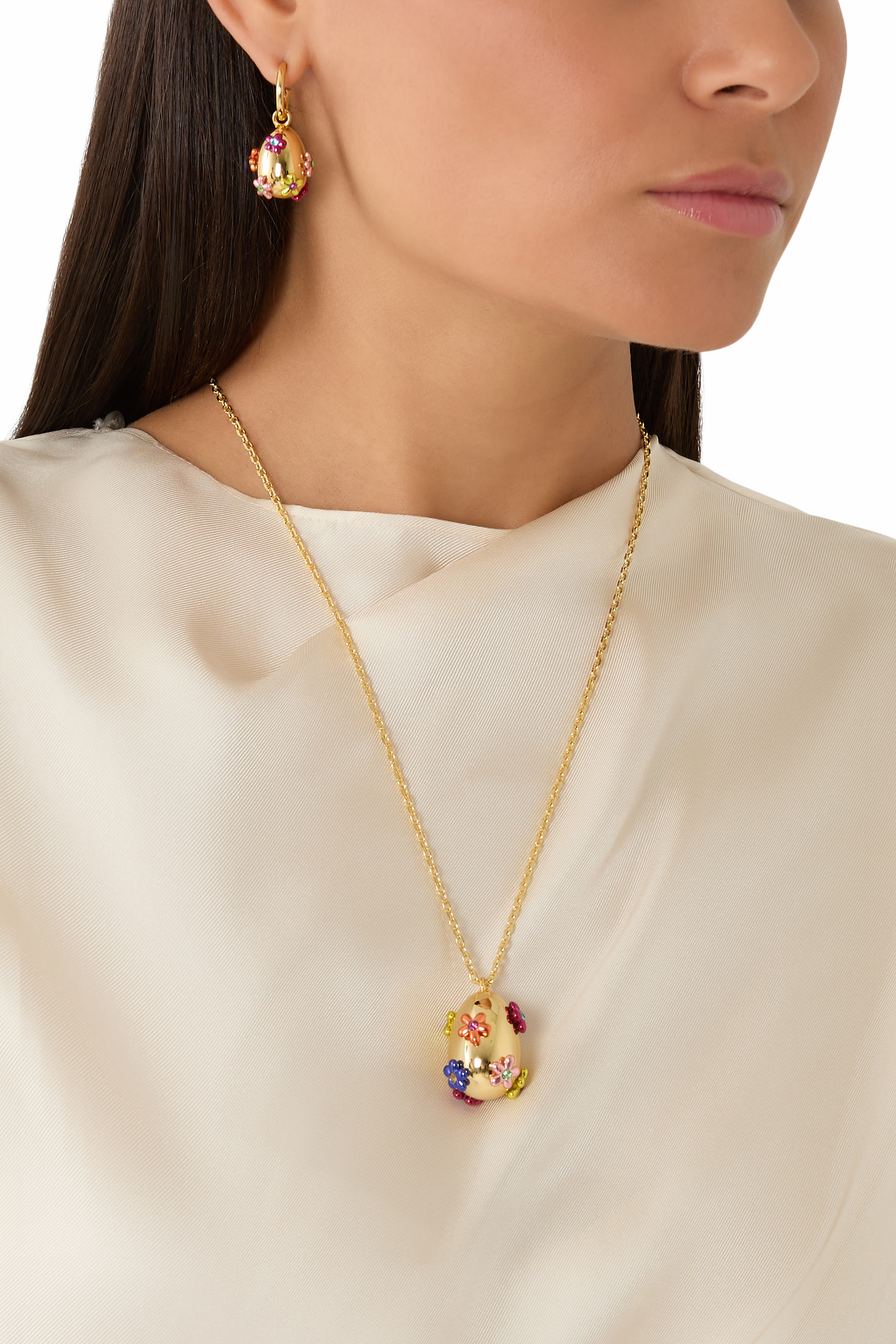 Rainbow Floral Necklace