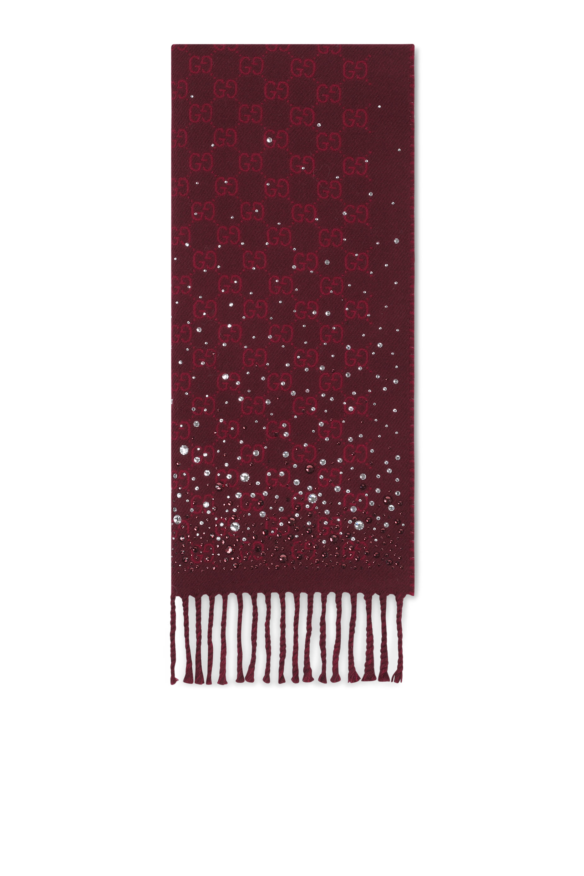 GG Wool Crystal Scarf