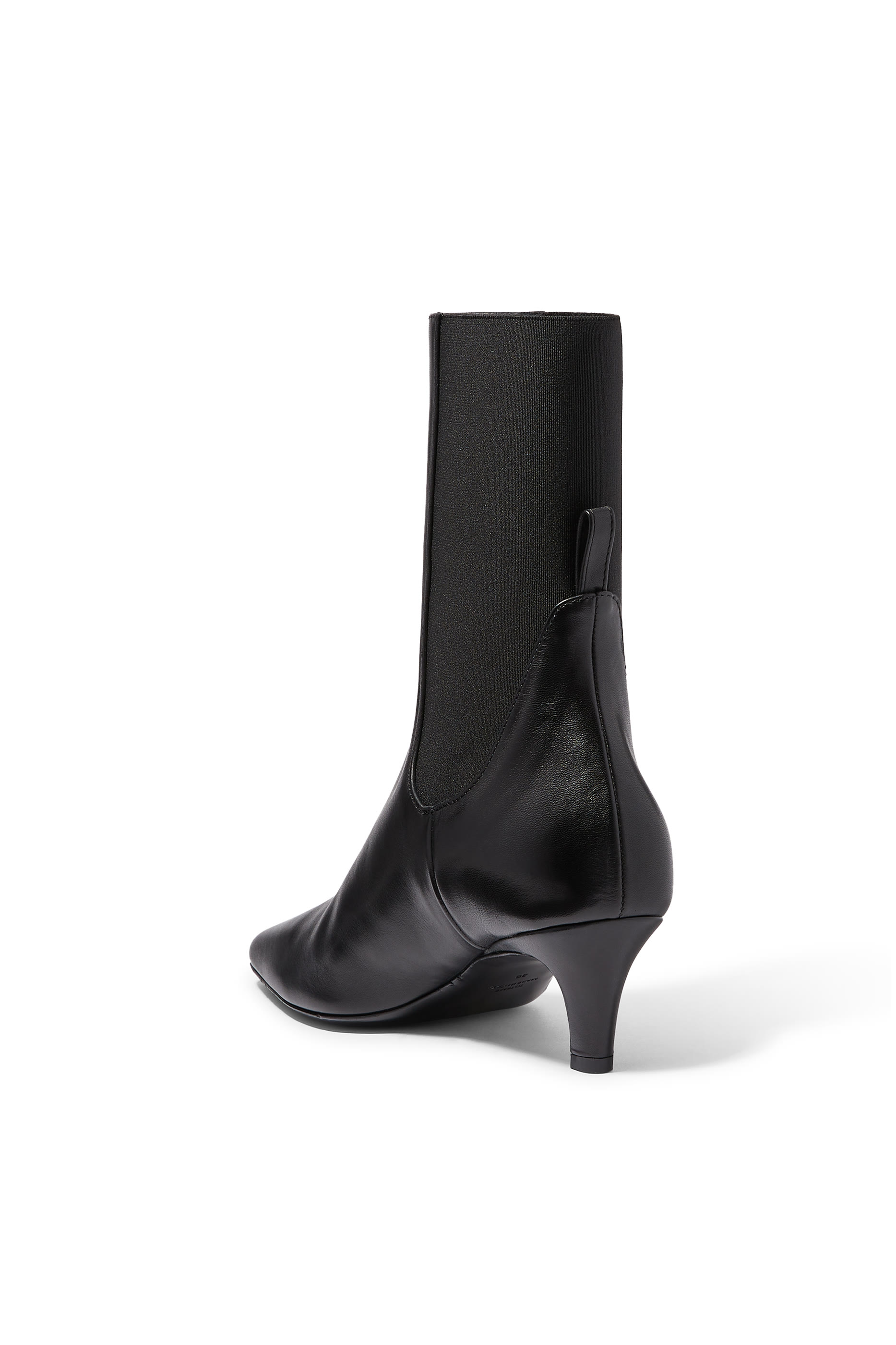 Leather 50 Mid-Heel Boots