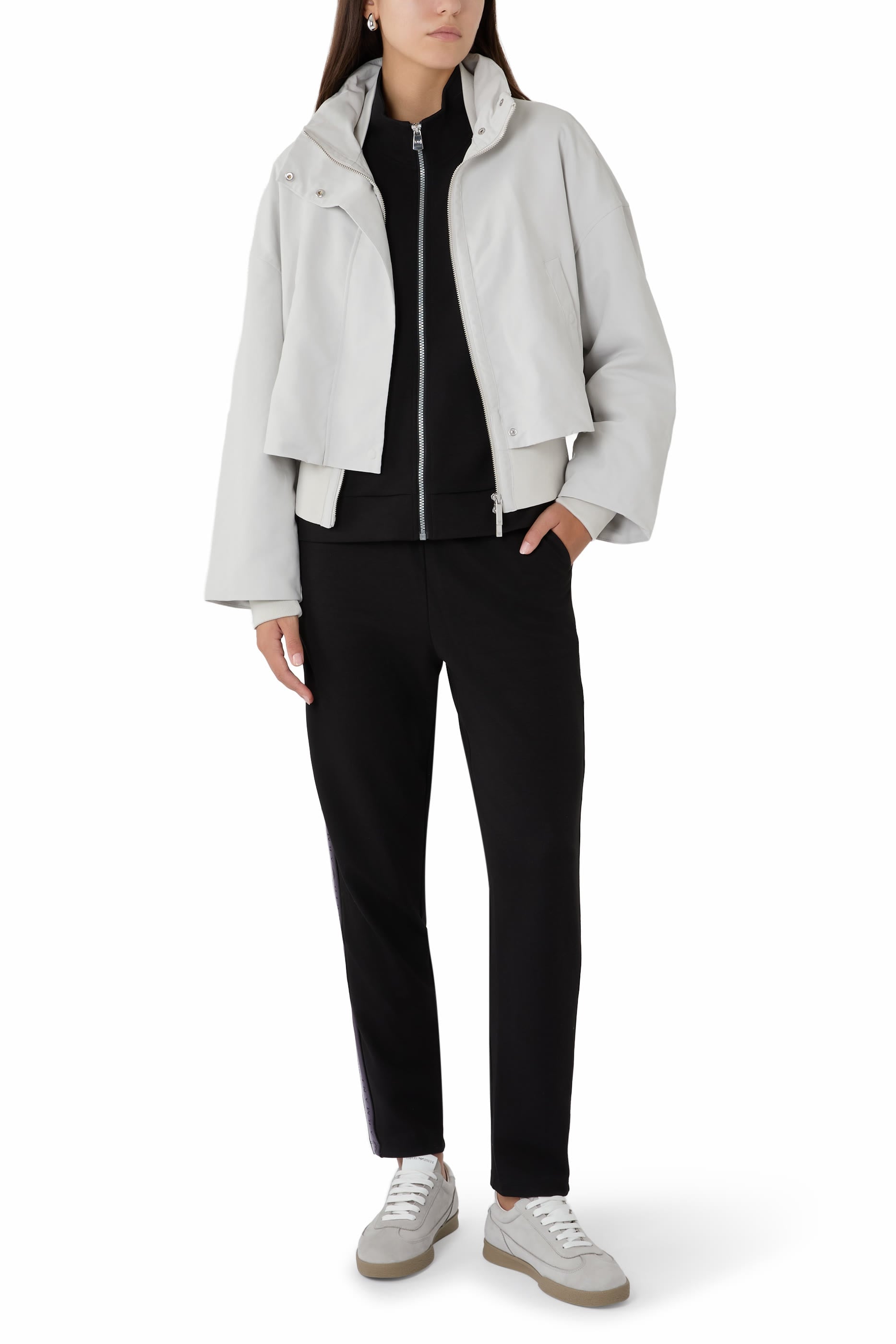 Zip-Up Blouson Jacket