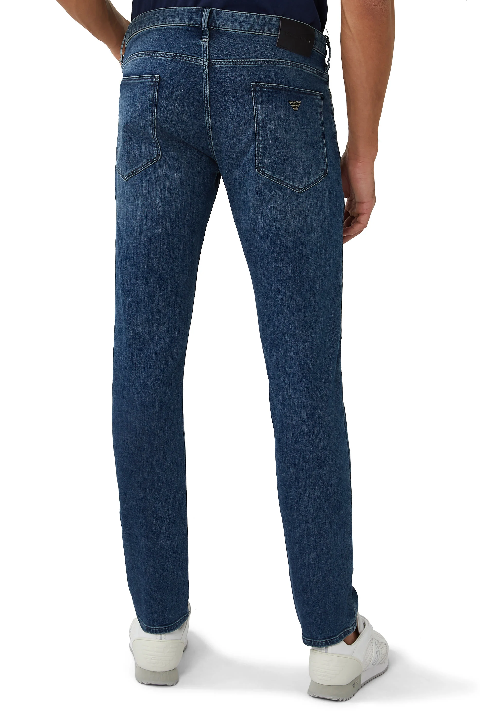 Cotton Denim Slim Fit Jeans