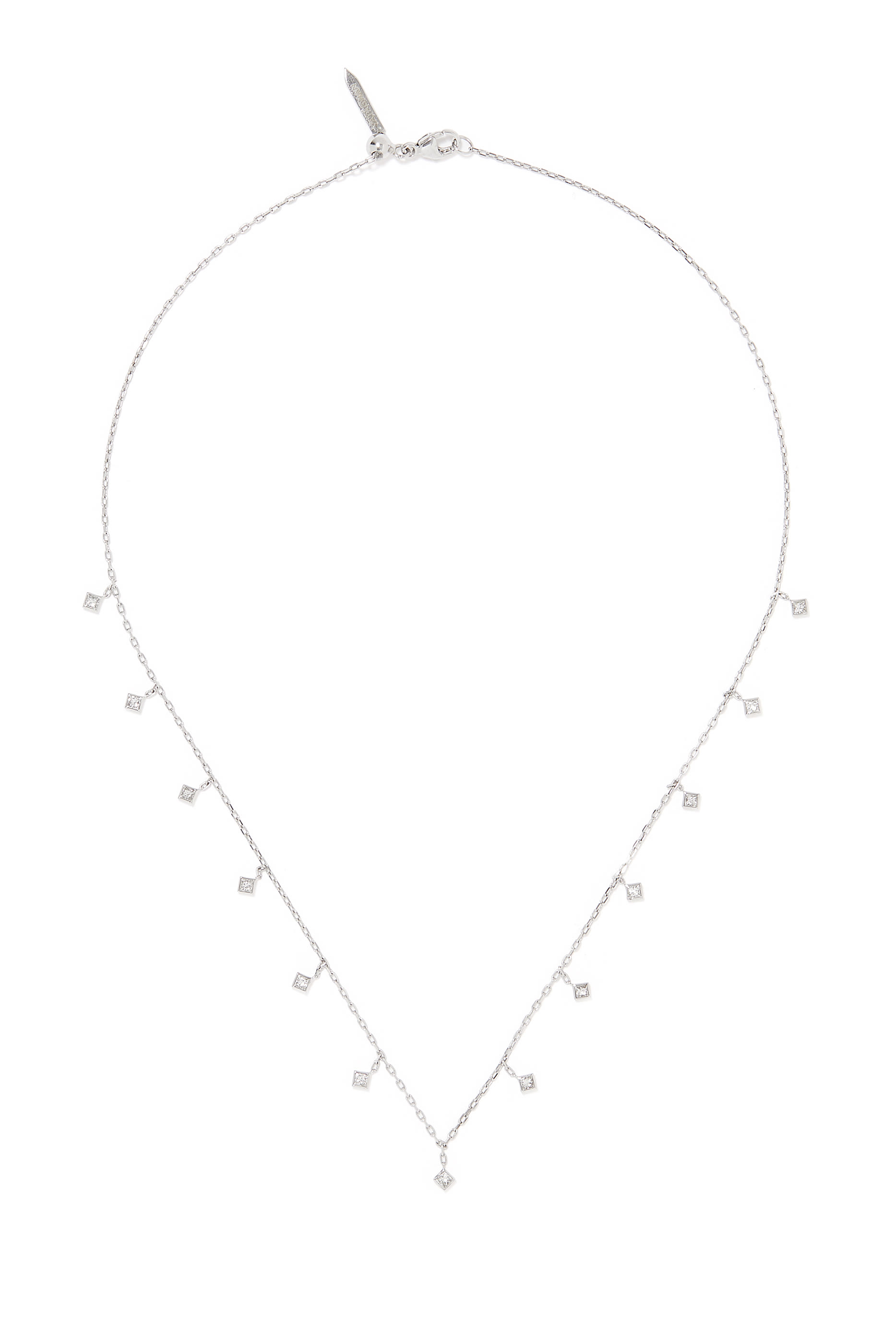 Sparkle Princess Necklace, 18k White Gold & Diamonds