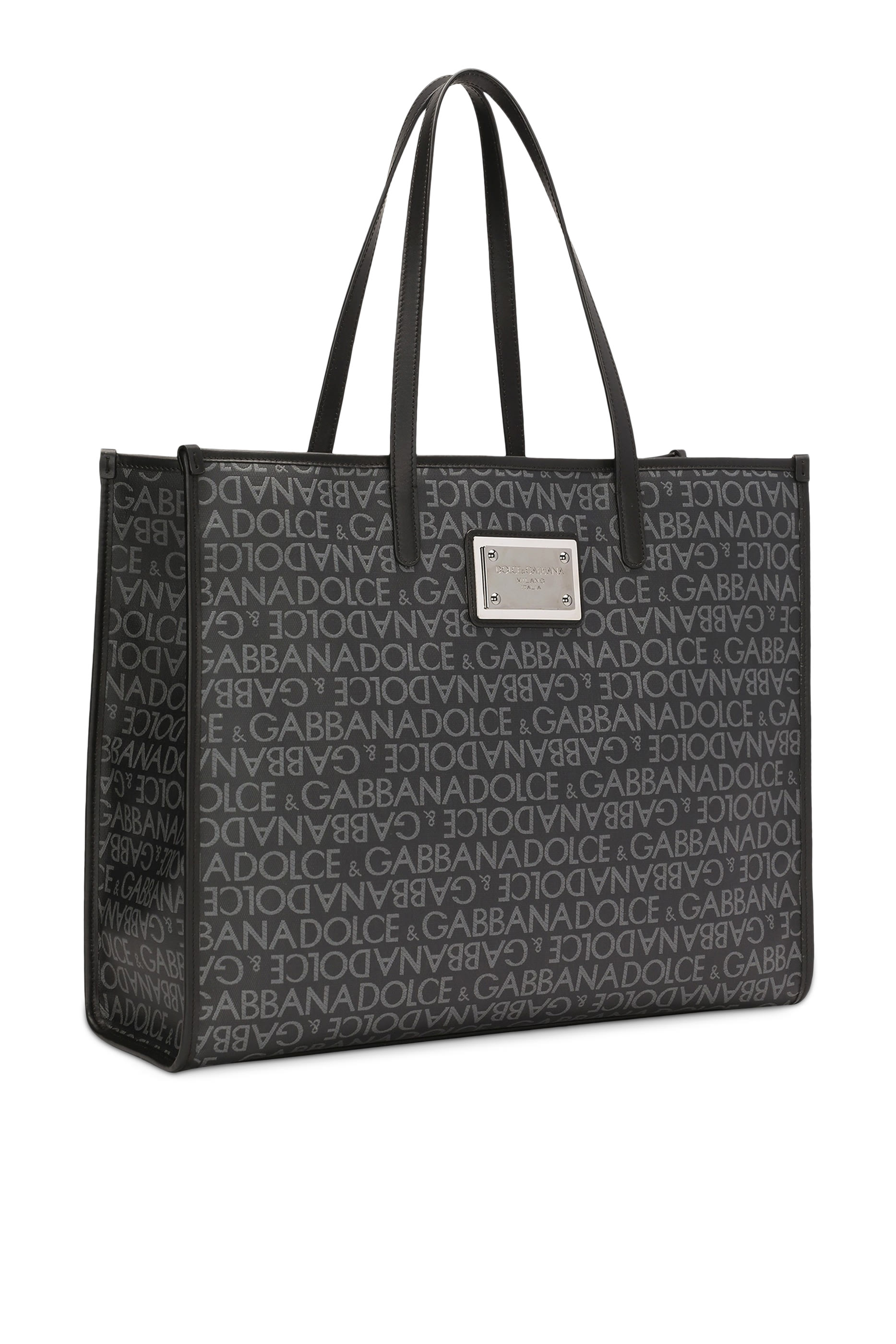 Large Coated Jacquard Shopper