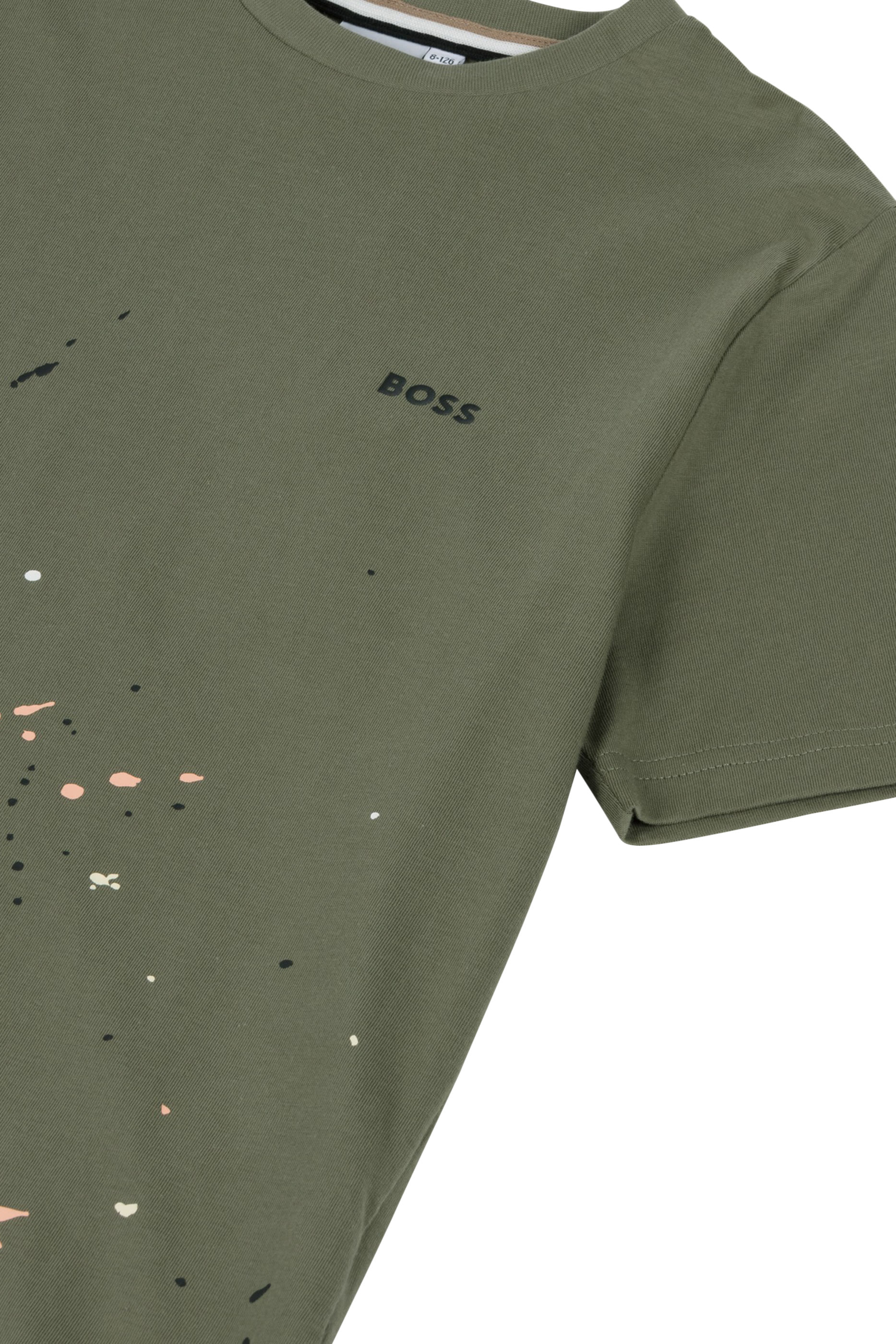 Kids Logo Paint Splatter-Print T-Shirt