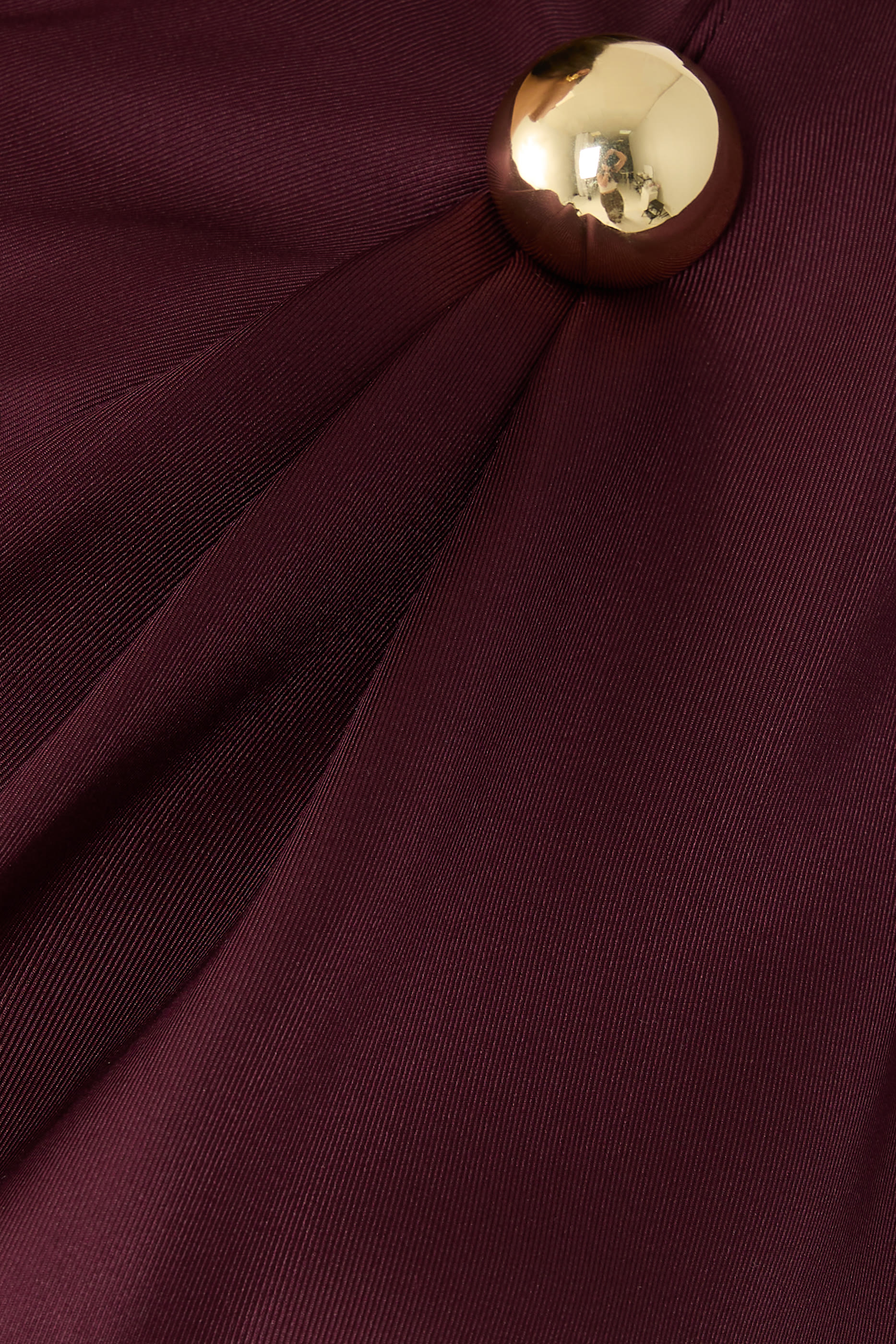 AZAE Draped Silk Top