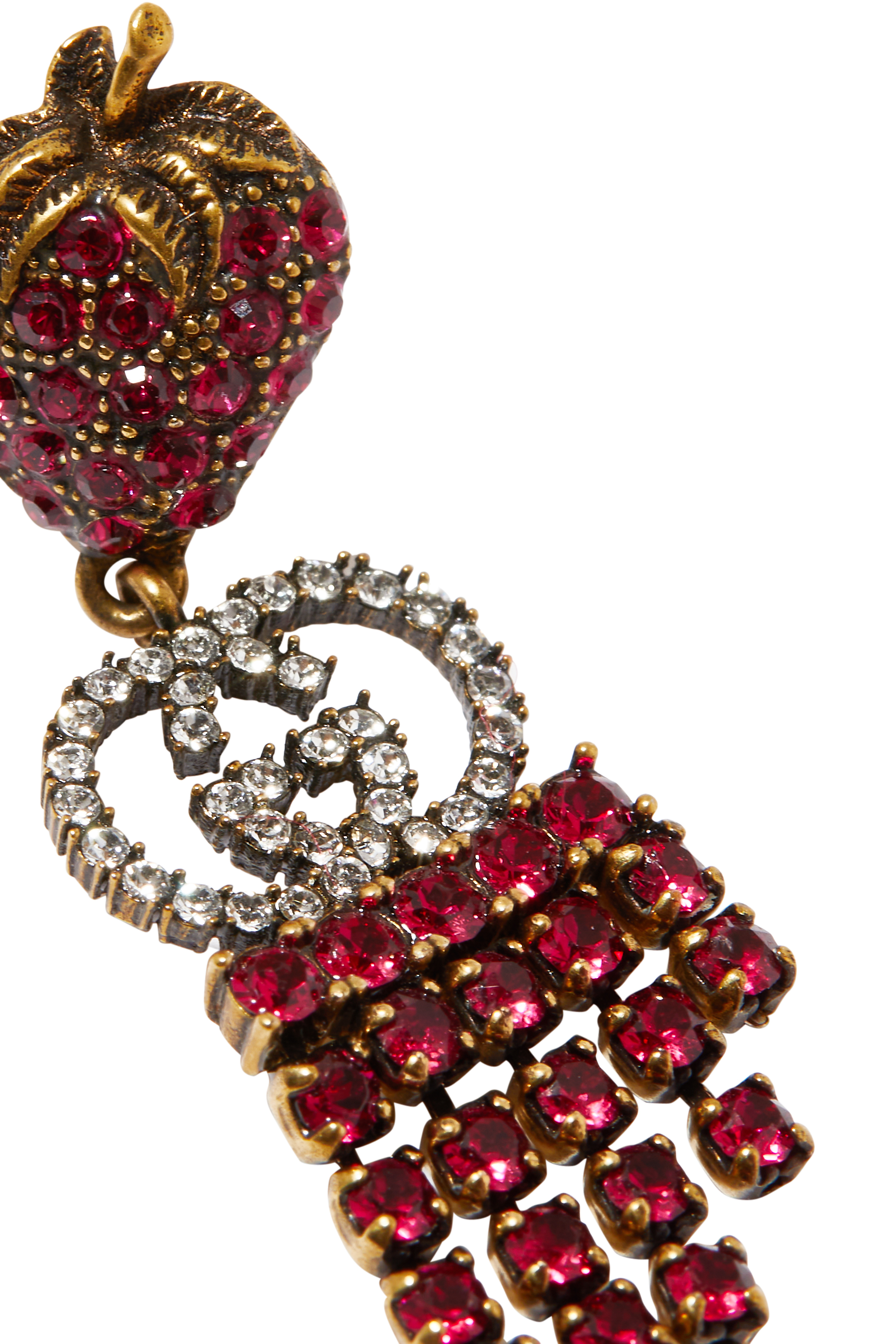 Strawberry Crystal Earrings