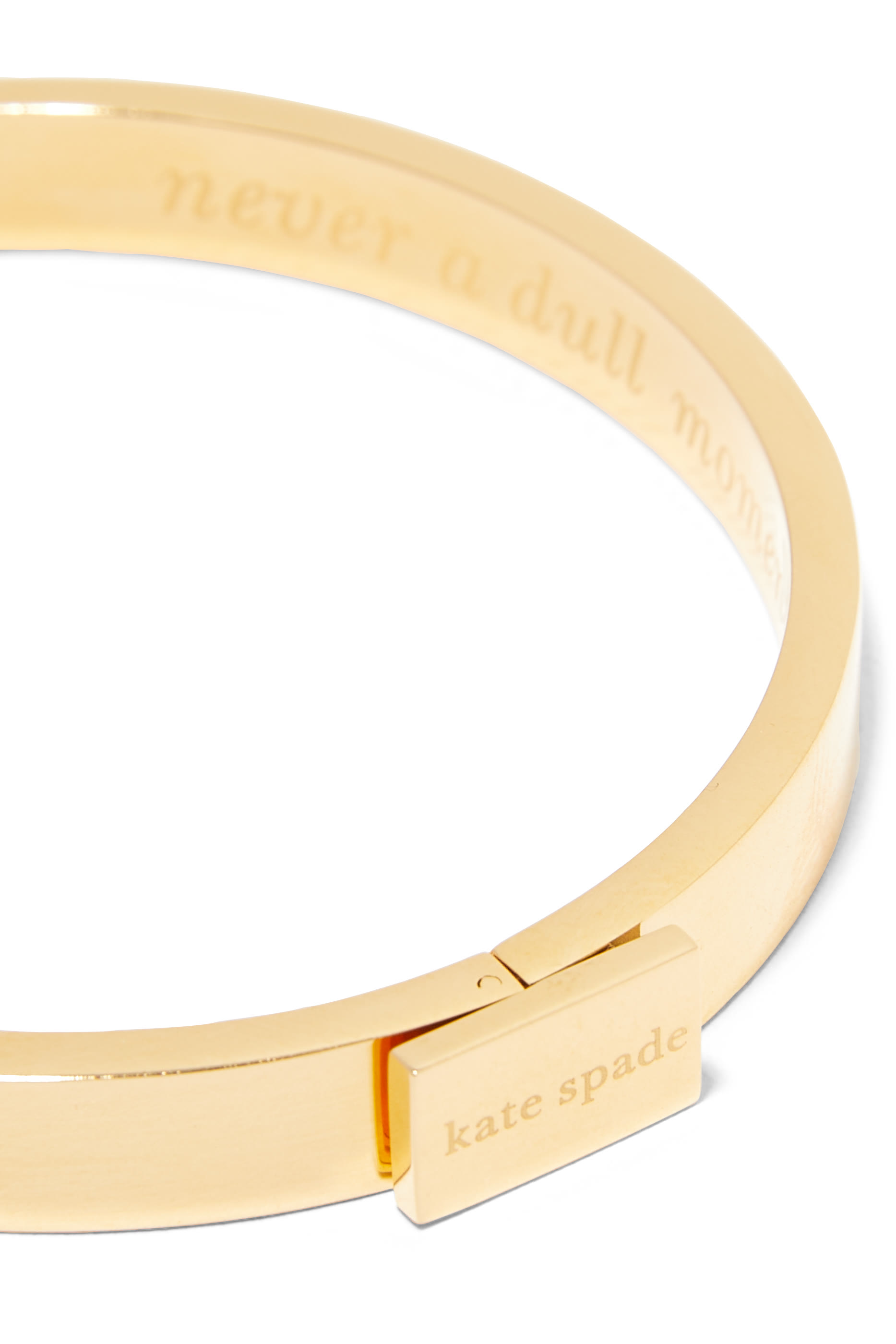 Never A Dull Moment Idiom Bangle, Plated Metal