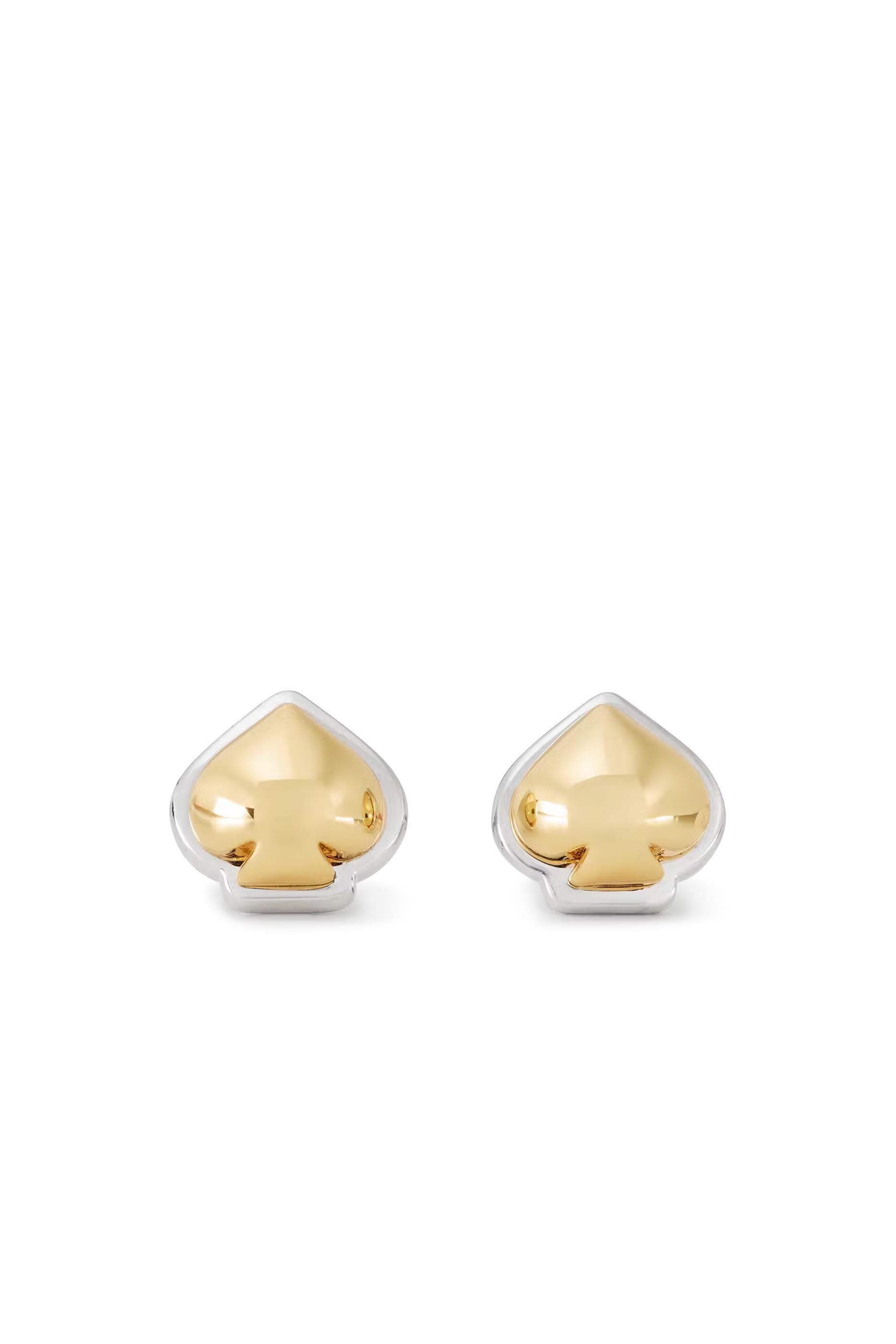 Sculpted Spade Mini Studs