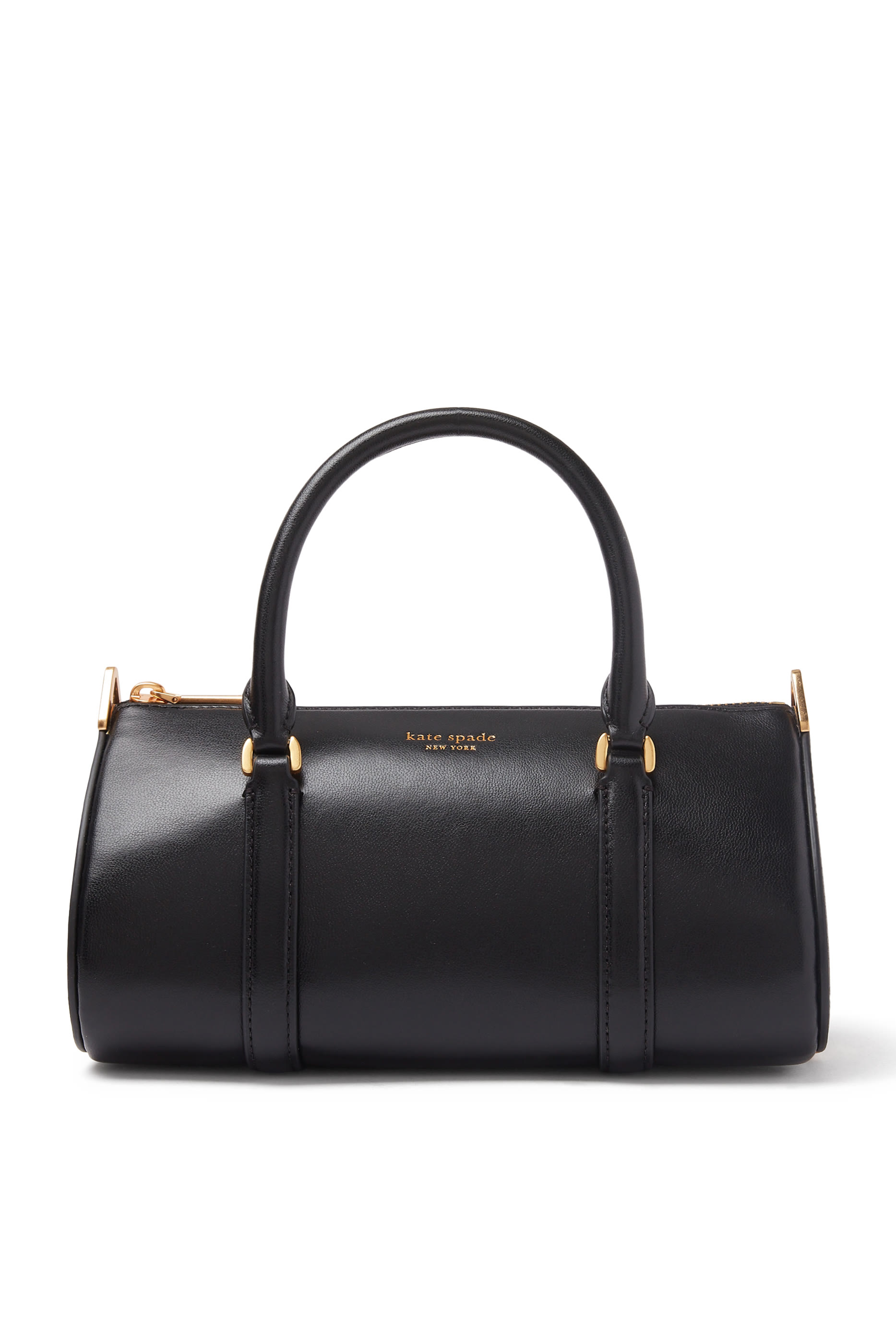 Leather Duffle Crossbody Bag