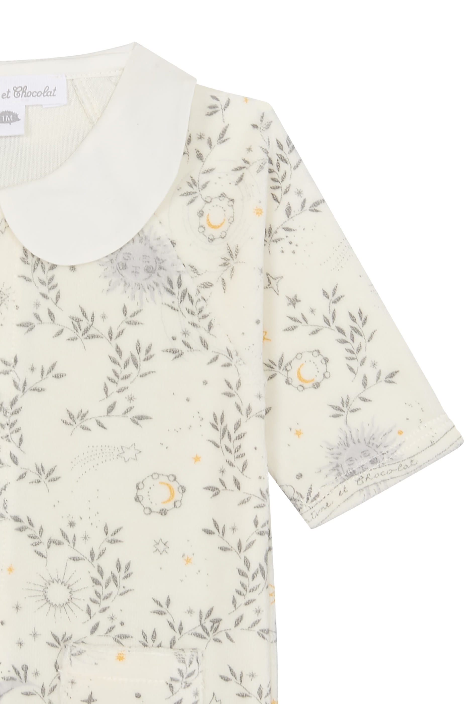  Muslin Collar Printed Pyjama