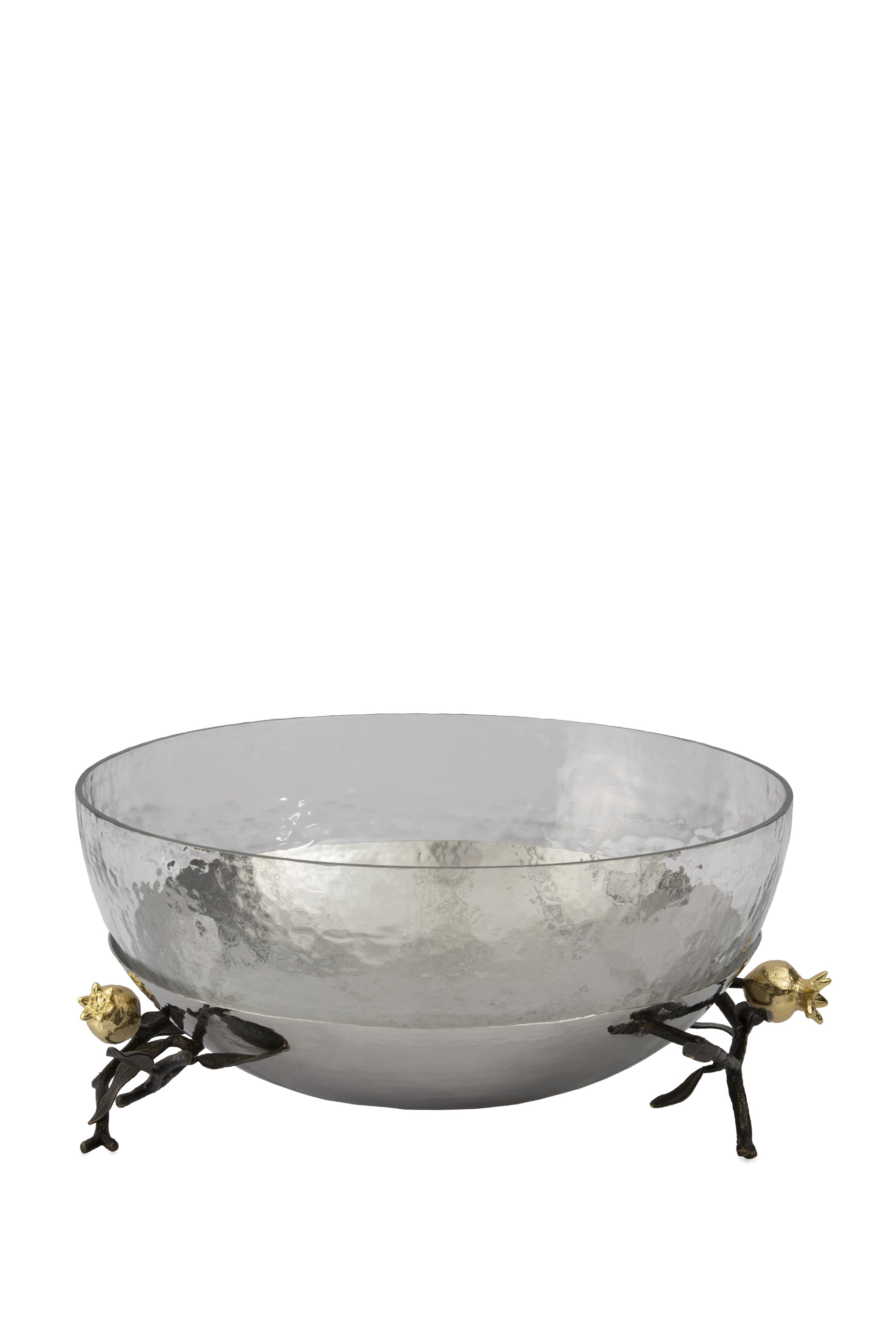 Pomegranate Glass Serving Bowl