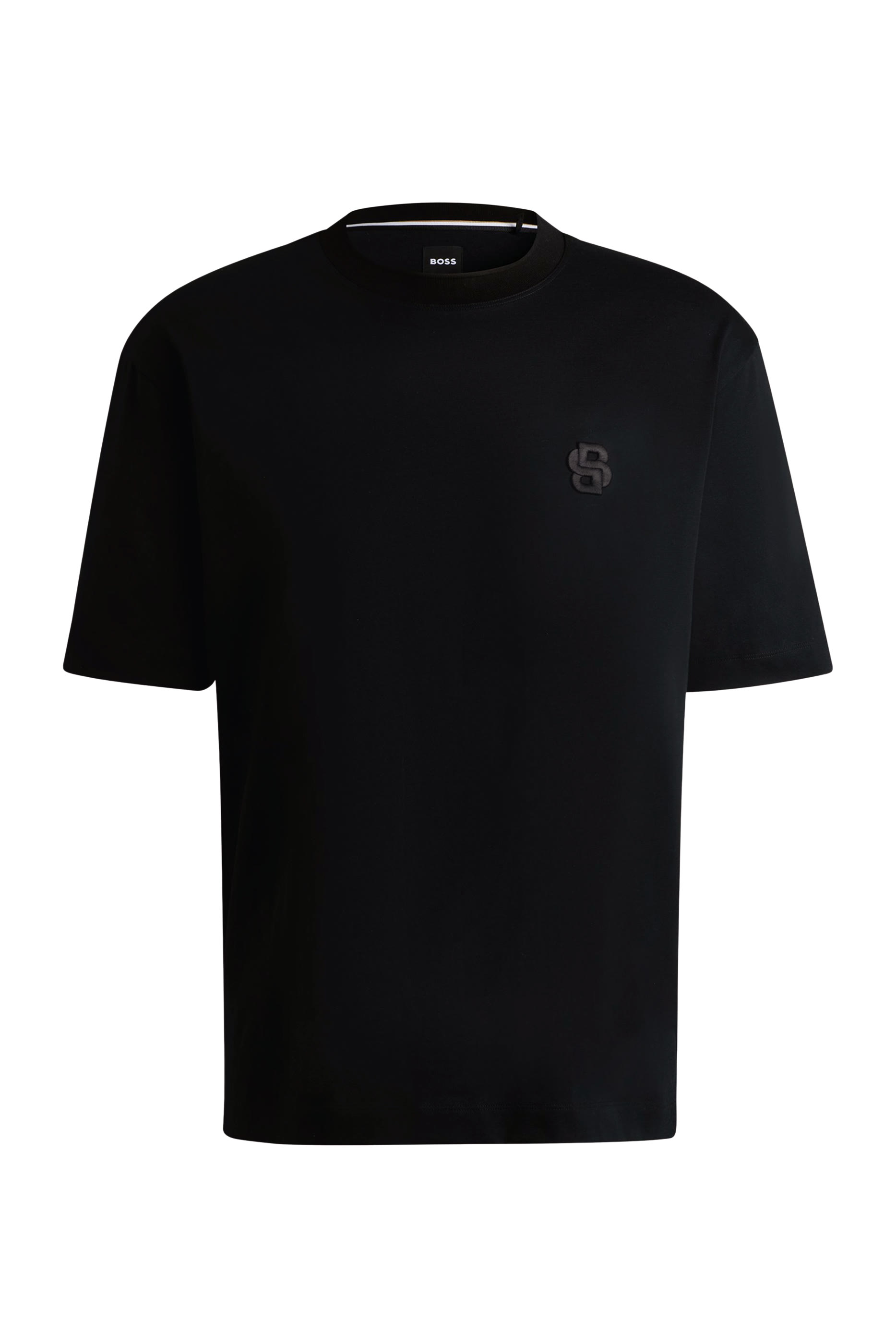 Mercerised-Cotton T-Shirt with Double B Monogram