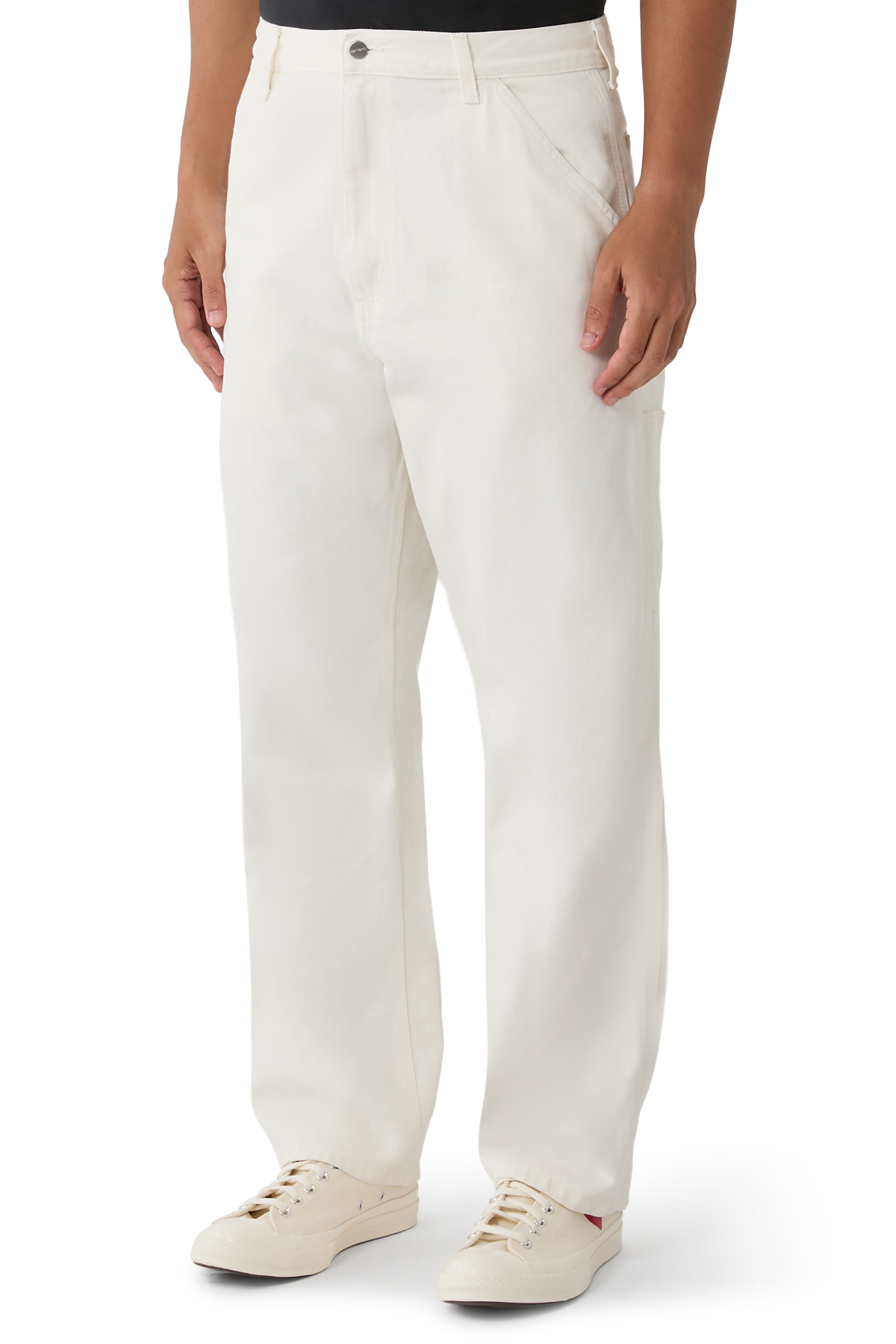 Logo Patch Single-Knee Pants