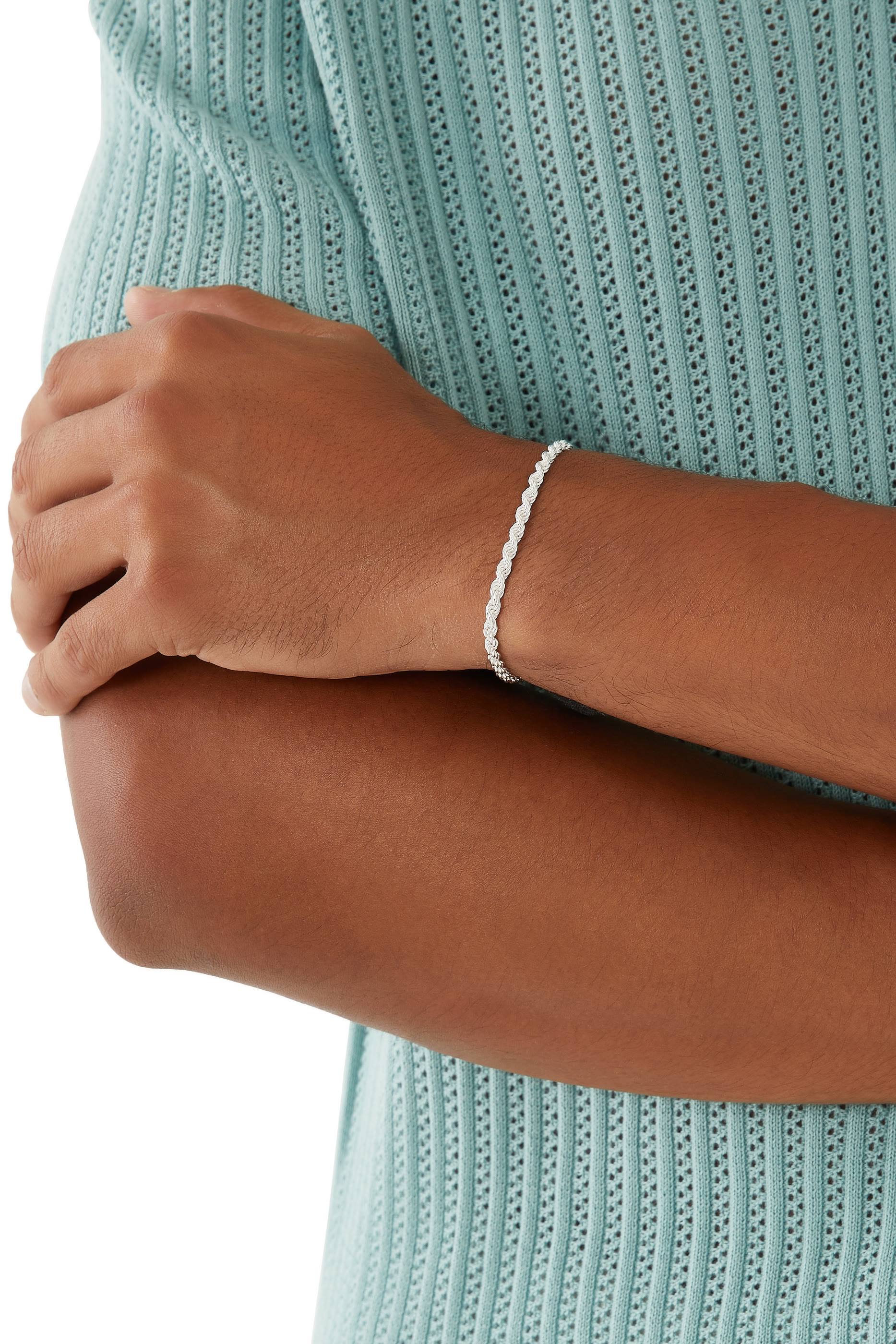 Rope Chain Bracelet, Sterling Silver