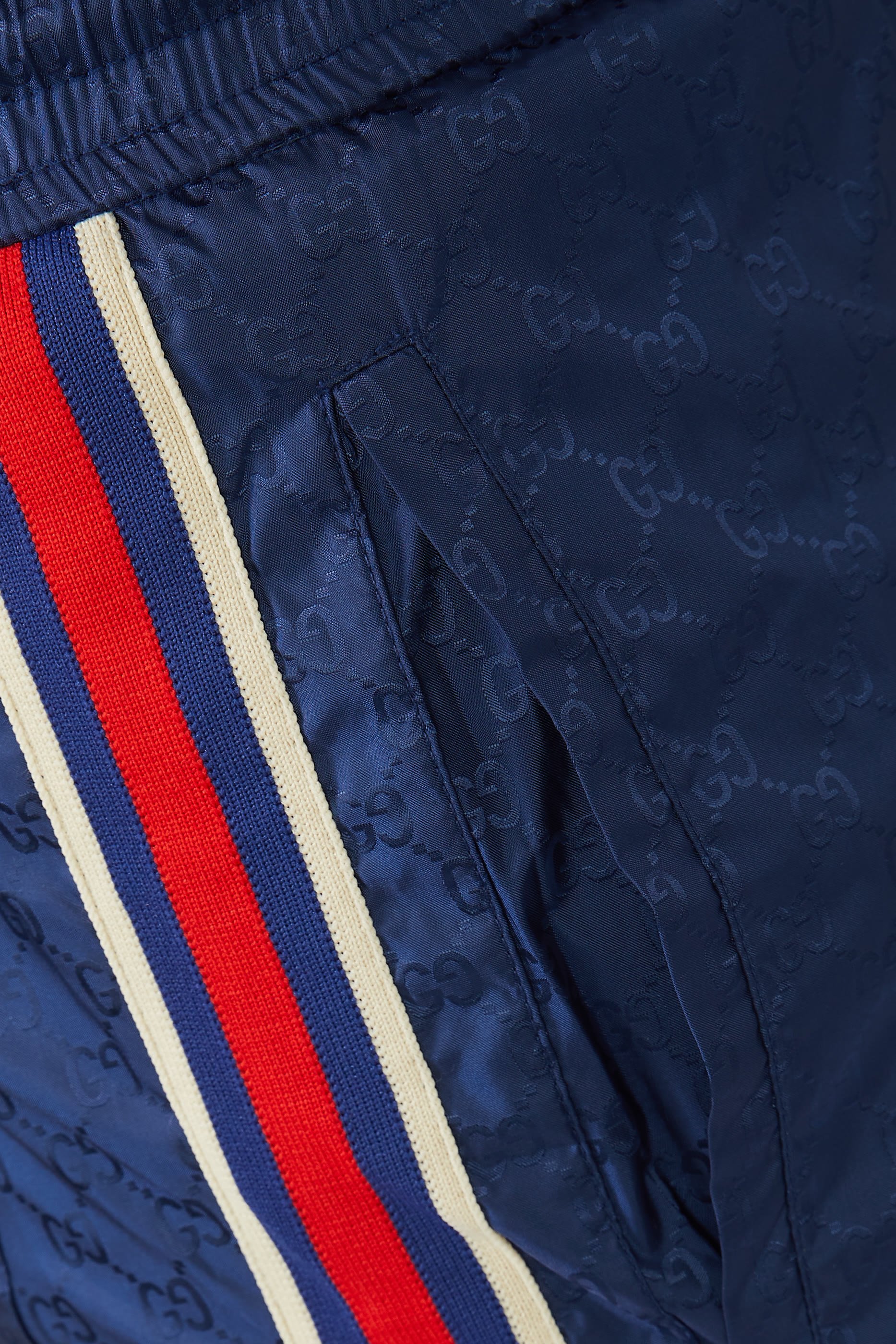 GG Jacquard Nylon Swim Shorts