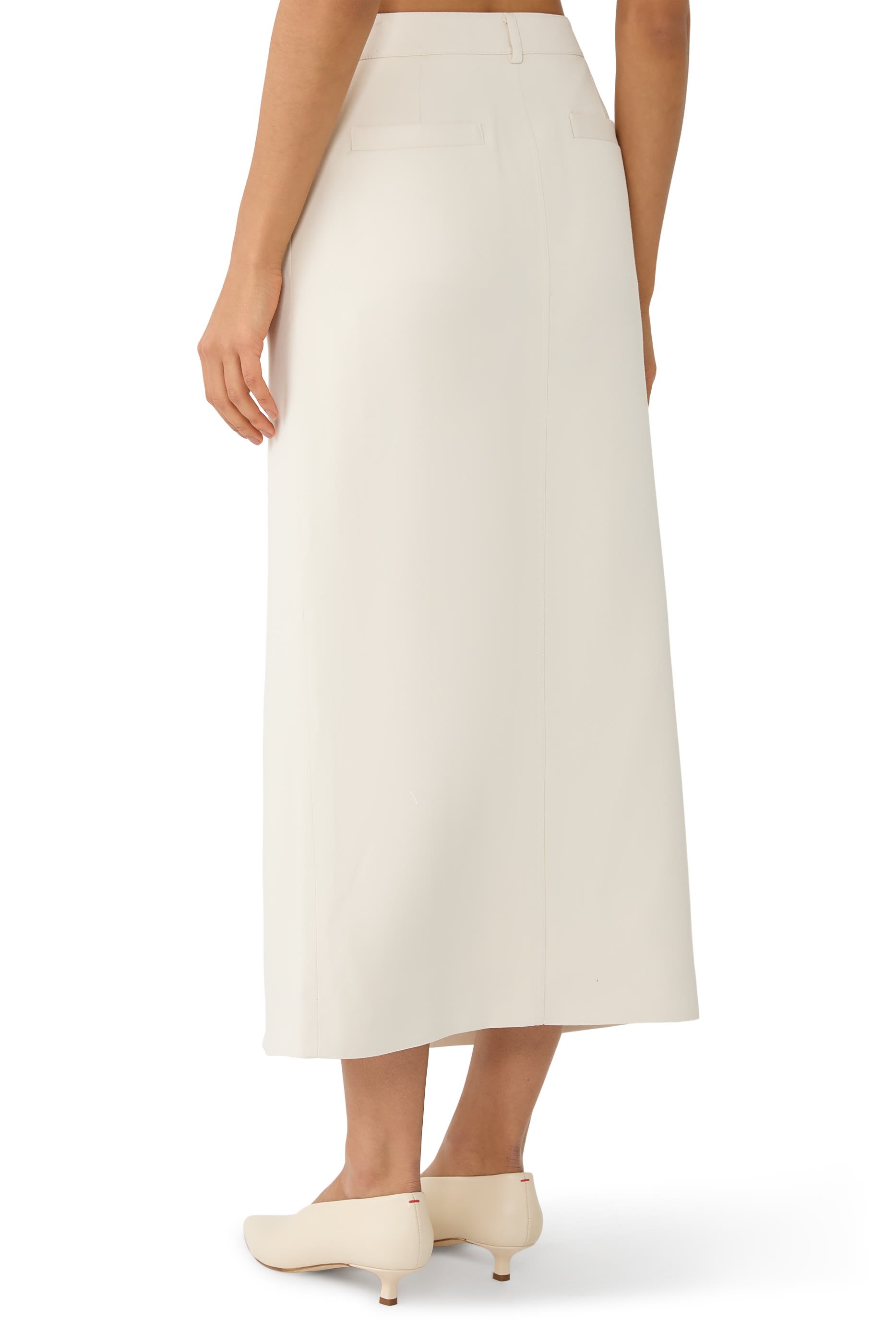 Maybelle Front-Slit Midi Skirt