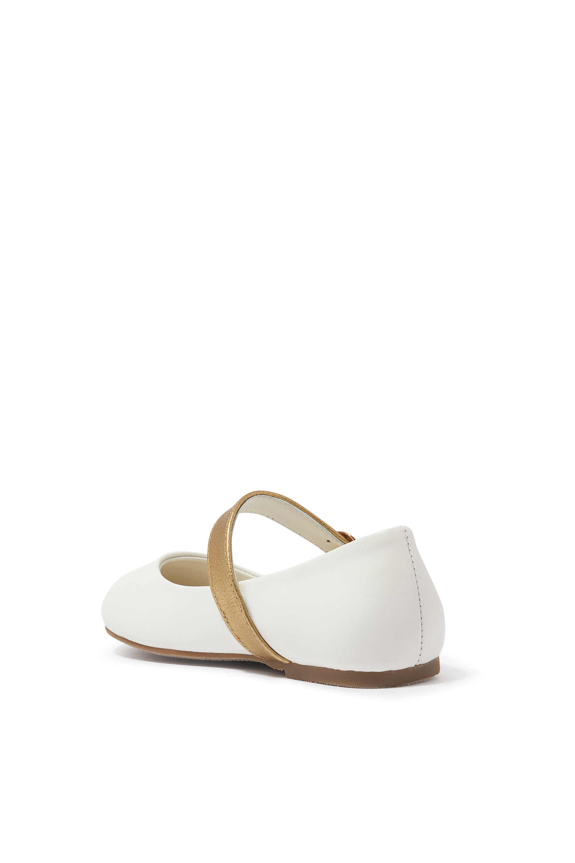 Kids Ruby Leather Ballerina Flats