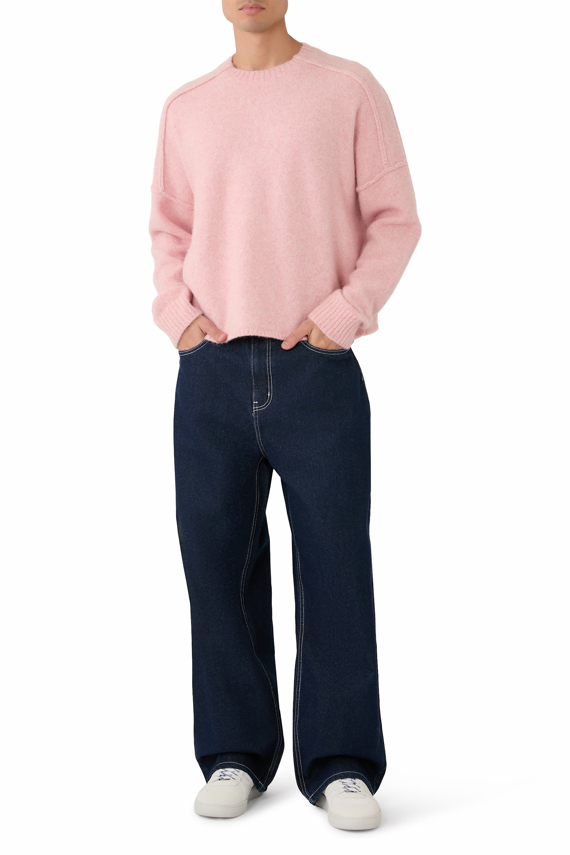 Exposed Mock Neck Jumper 